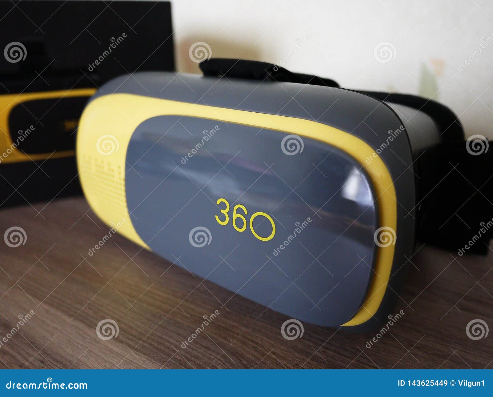 Virtual Reality Glasses. Interior Details and Closeup Stock Image