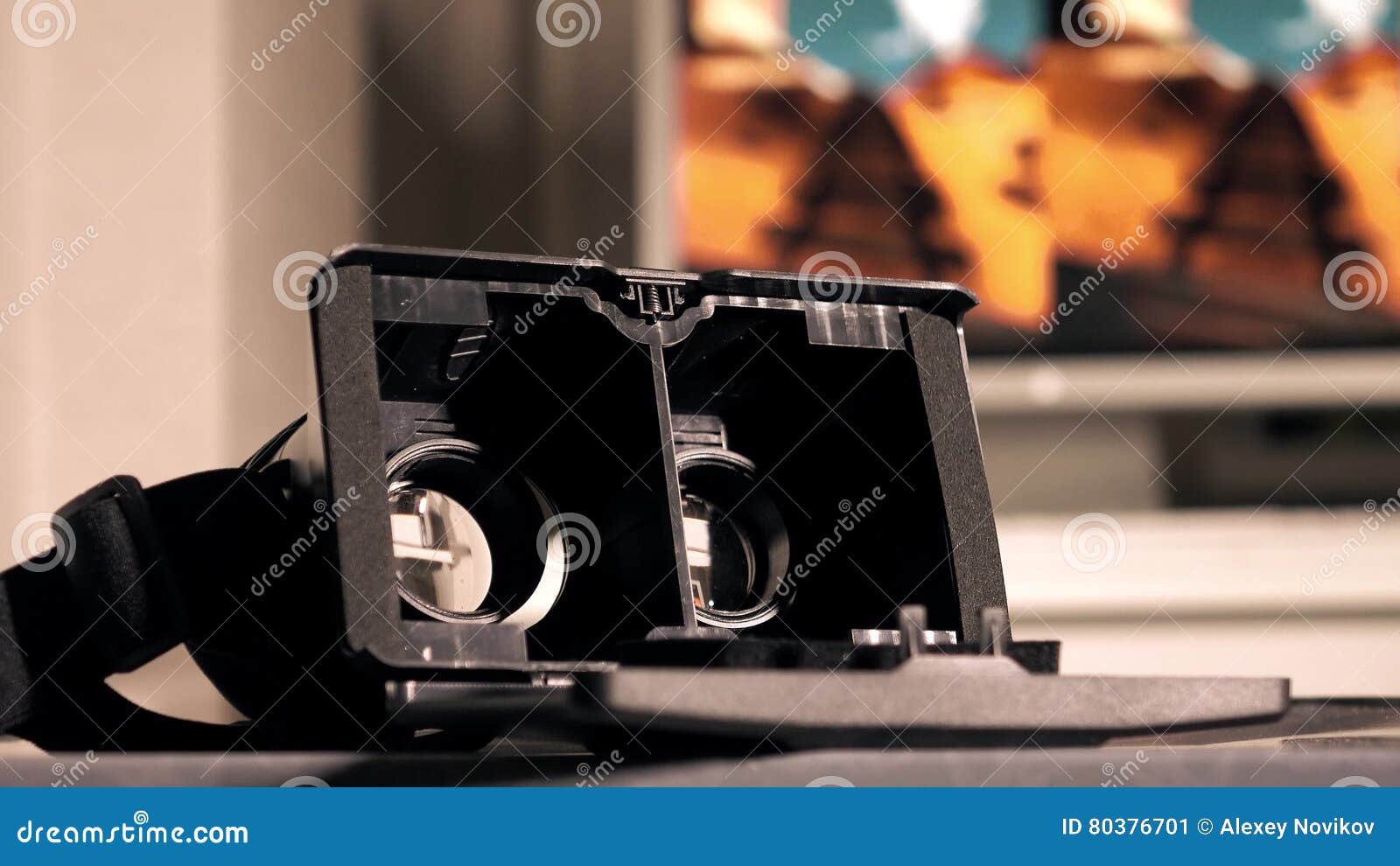 Virtual Reality Headset. Affordable VR Goggles for Modern Mobile Phone