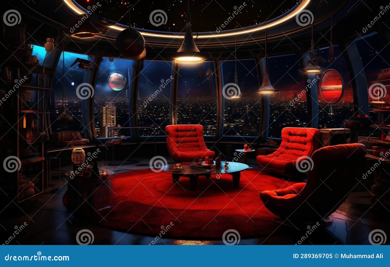 Virtual Reality Oasis Room. Generative AI Stock Image Image of cyber