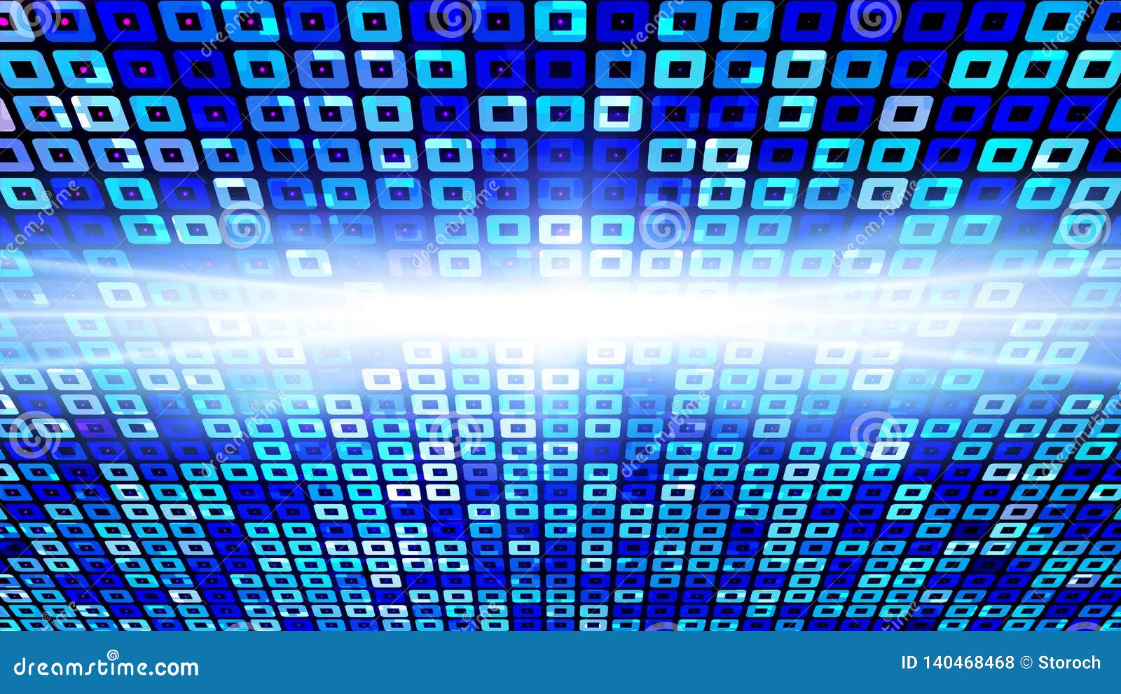 Virtual Technology Blue Color Light Abstract Background Computer Generated Image Geometry Design Backround Of Luminous Stock Vector Illustration Of Grid Mirrored 140468468