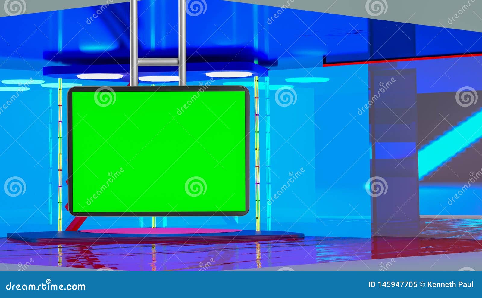 tv studio set background
