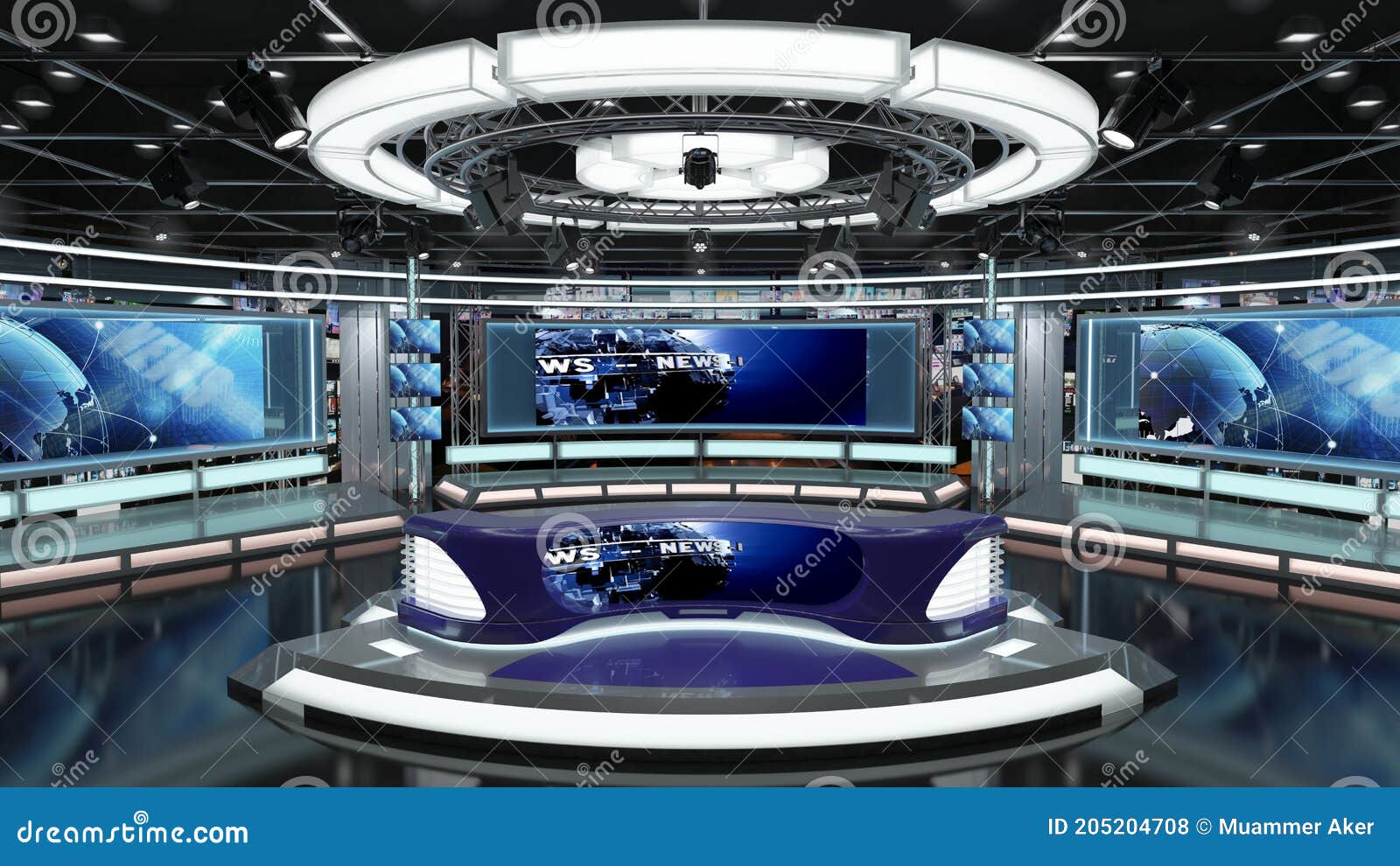 Tham gia ngay vào Virtual TV Studio News Set để trở thành chính truyền thông của tiêu điểm trong không gian ảo 3D đặc biệt này. Trải nghiệm cảm giác như đang làm việc trong một studio truyền hình chuyên nghiệp ngay tại nhà bạn.