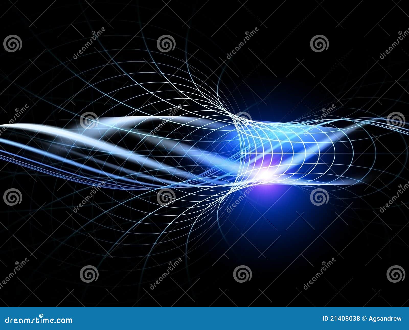 Virtual Wave stock illustration. Illustration of grid 21408038