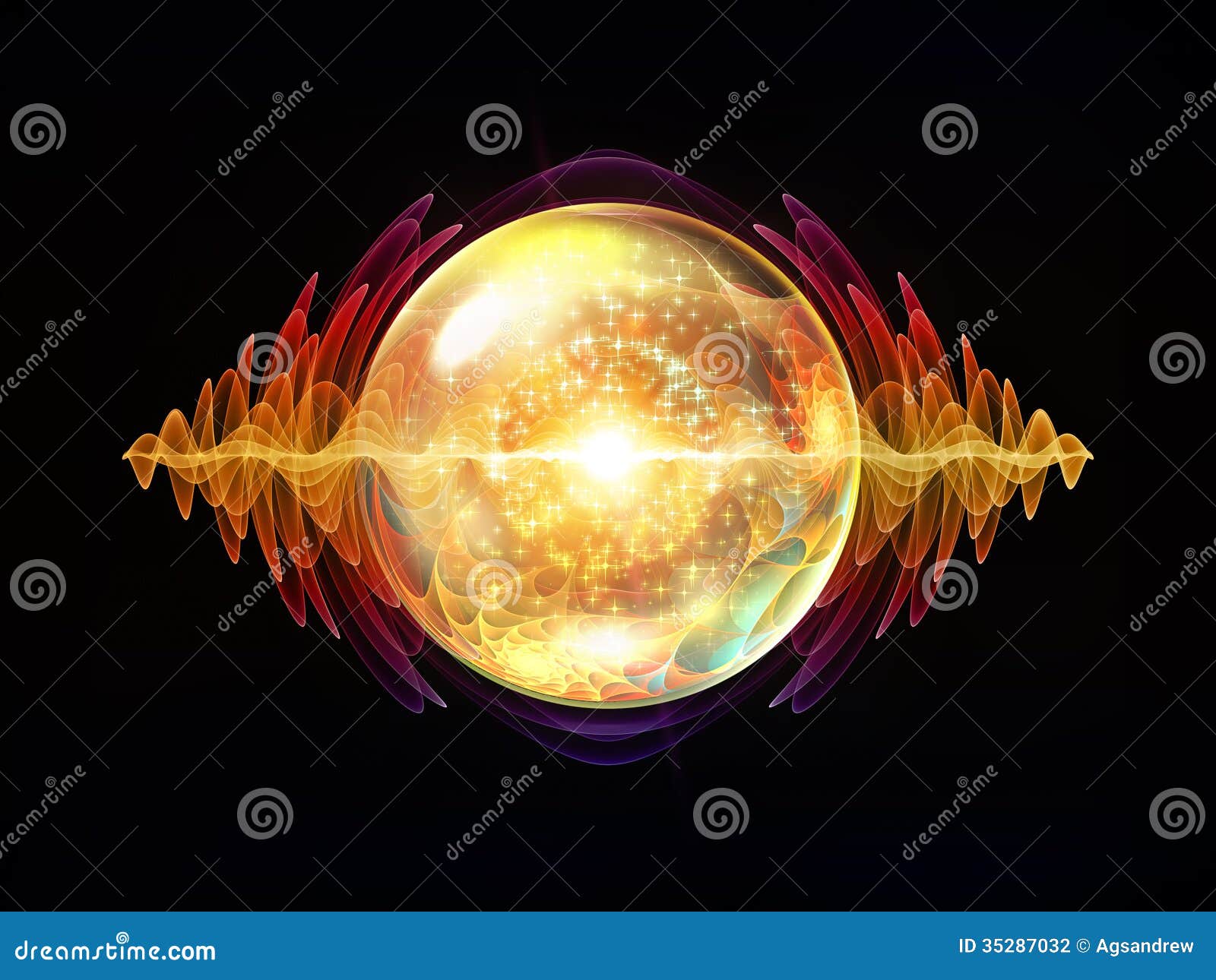 Virtual Wave Particle stock photo. Image of nanotechnology 35287032