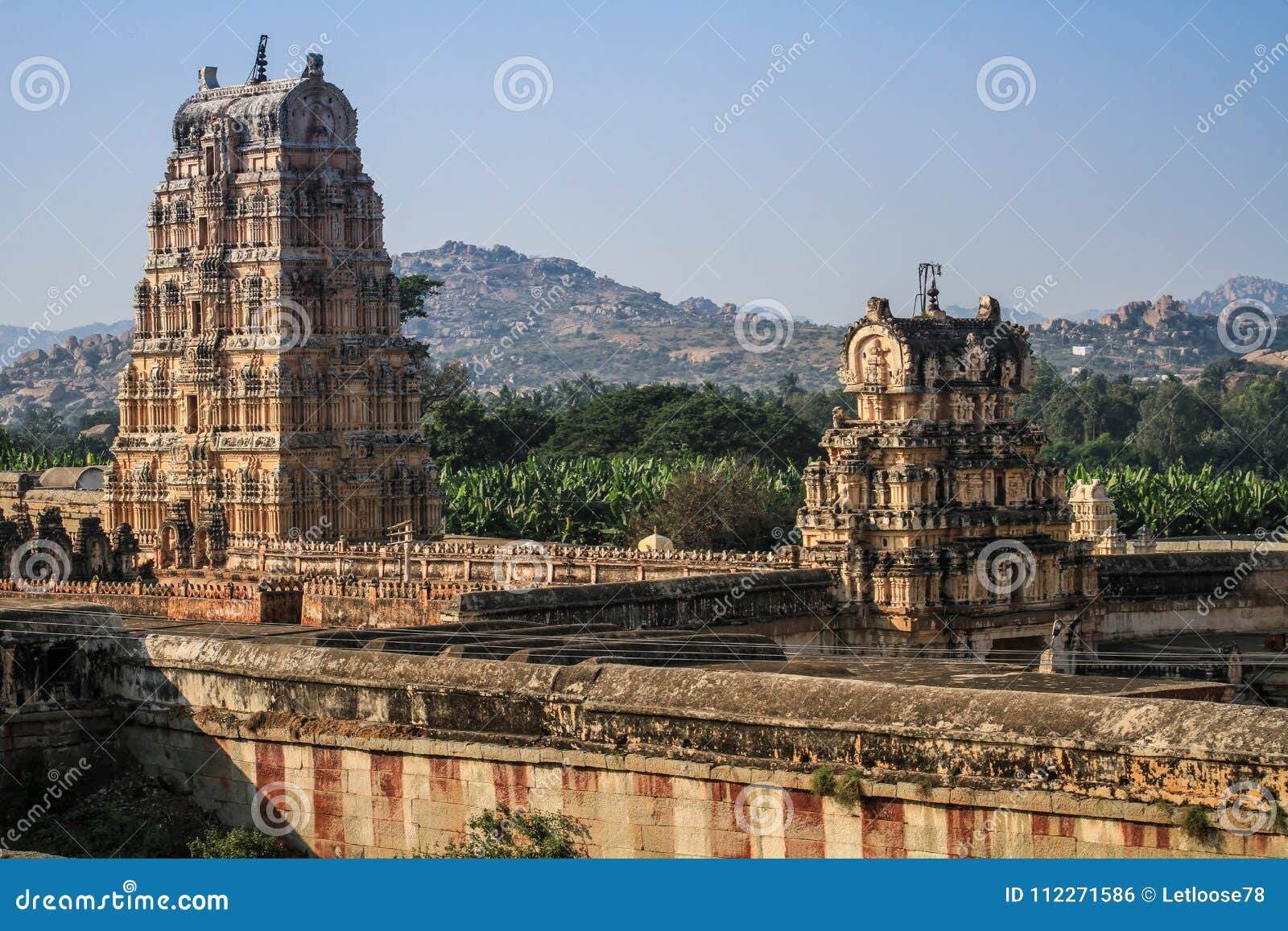 virupaksha temple, hampi, karnataka, india