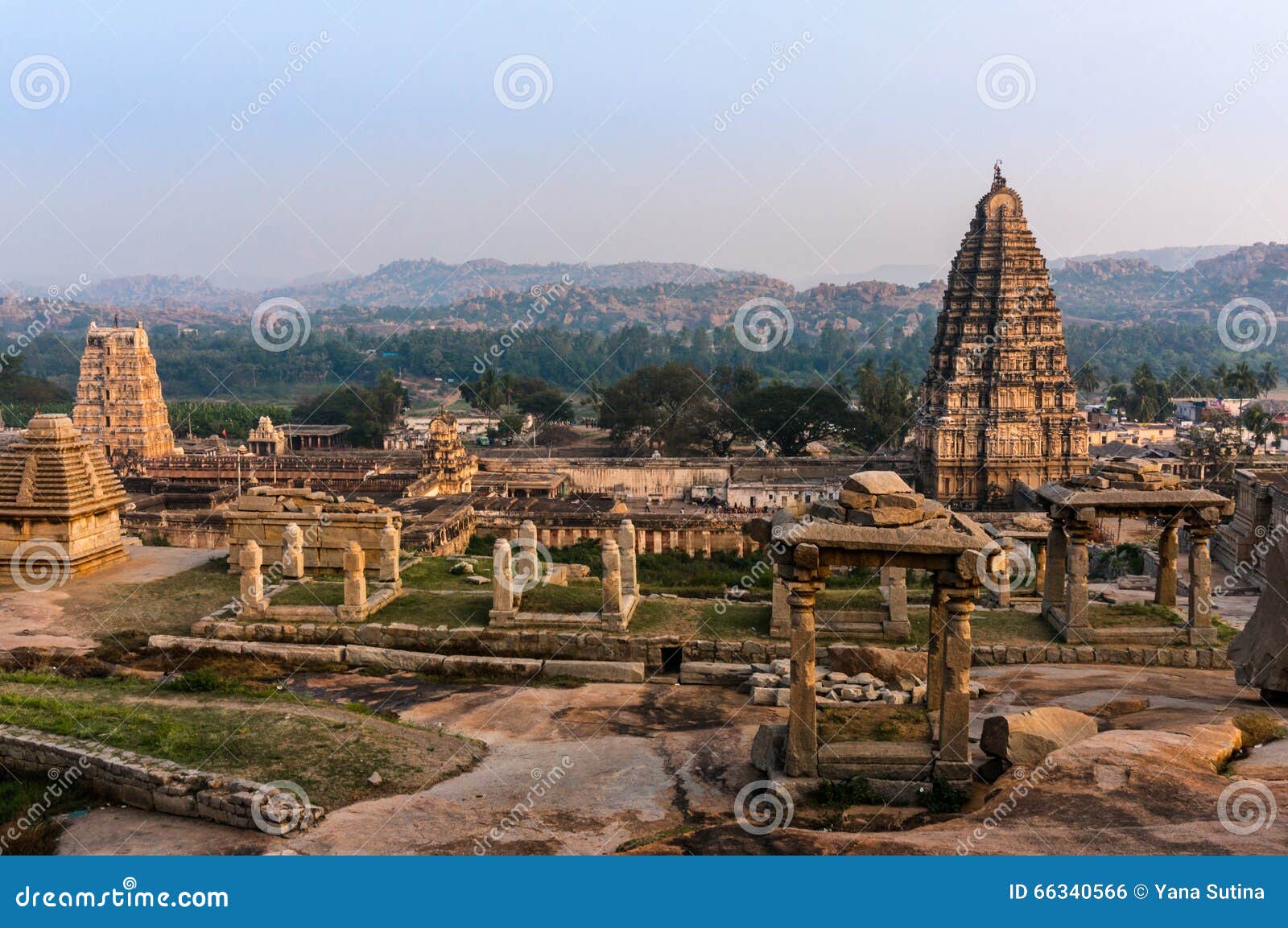 Hampi Virupaksha Temple, Hampi, Karnataka, India available as Framed Prints, Photos, Wall Art and Photo Gifts