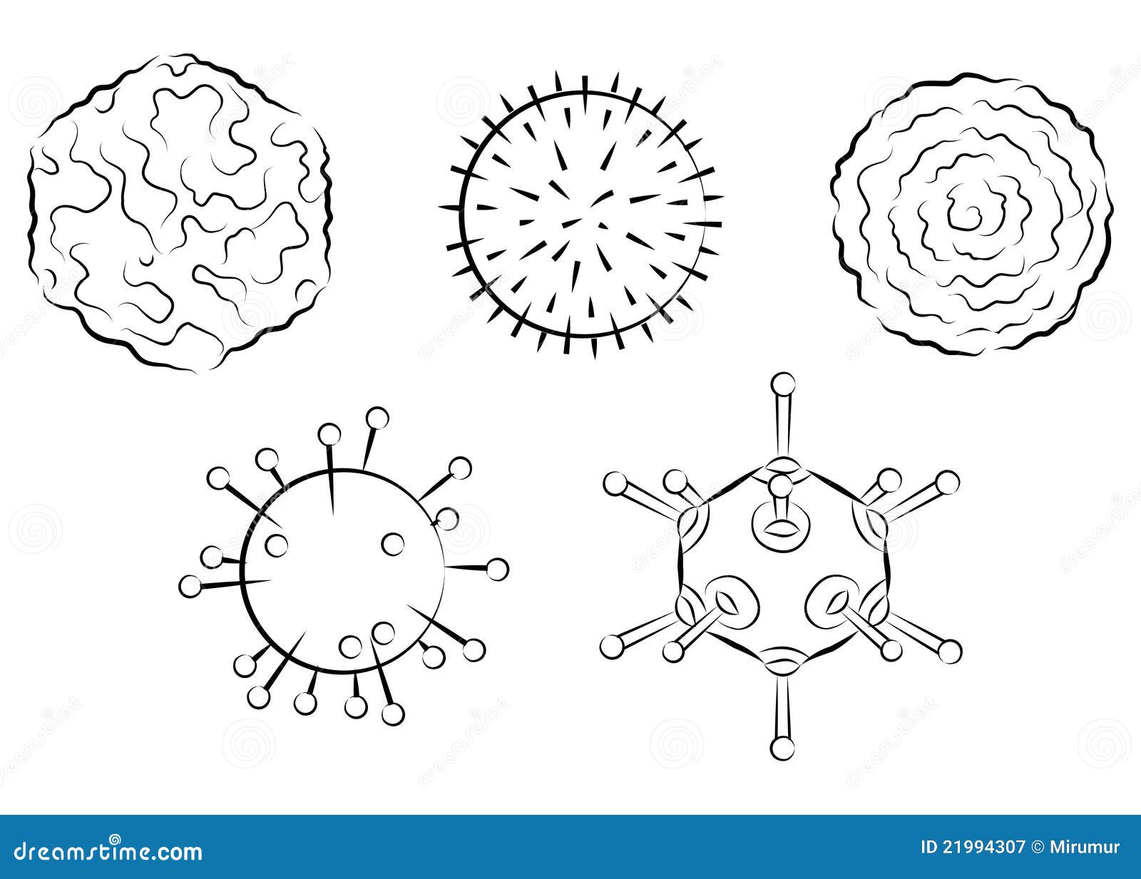 Virus de gripe ilustración del vector. Ilustración de humano - 21994307
