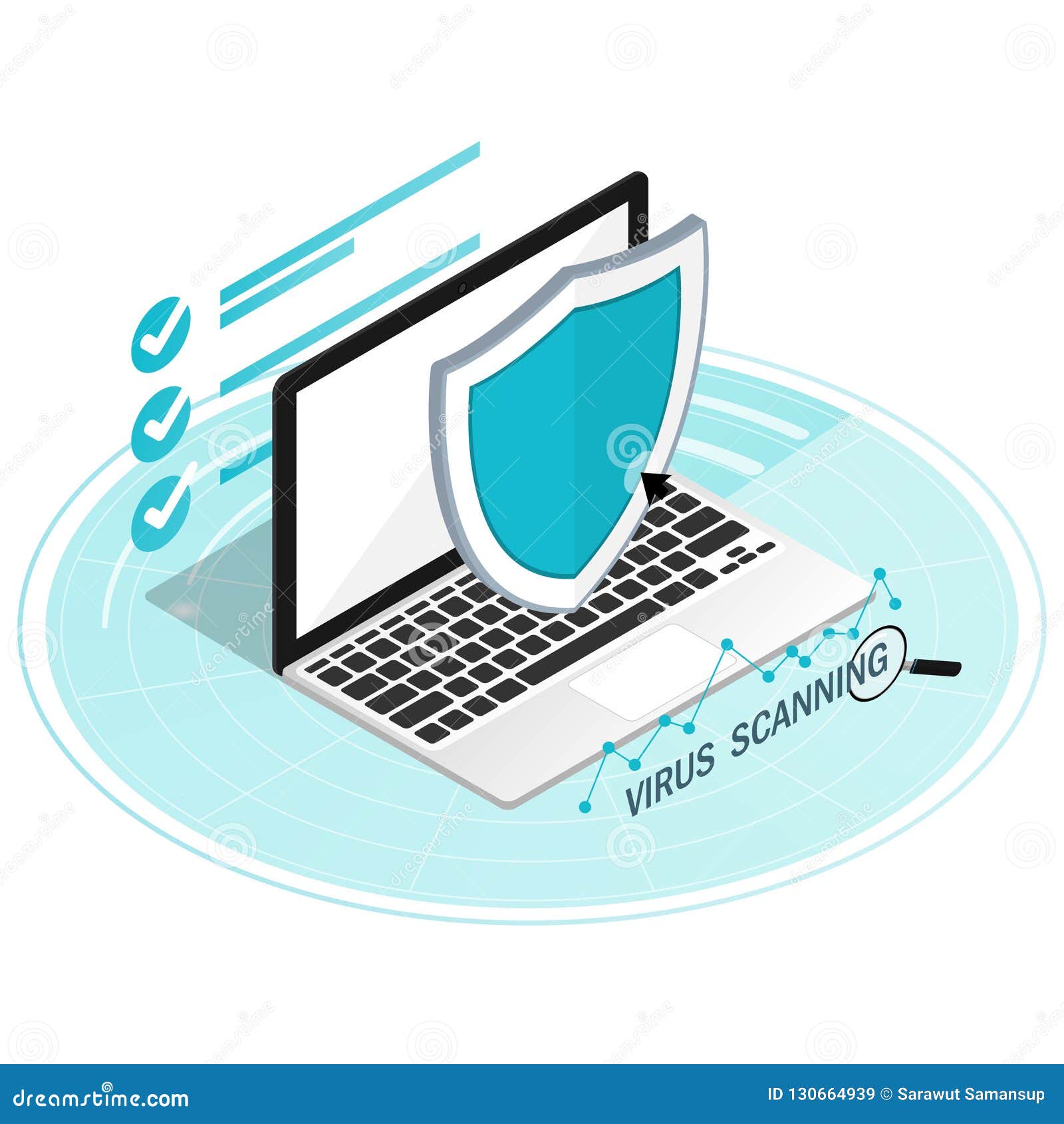 Virus Scan Computer Security Malware Security Shield