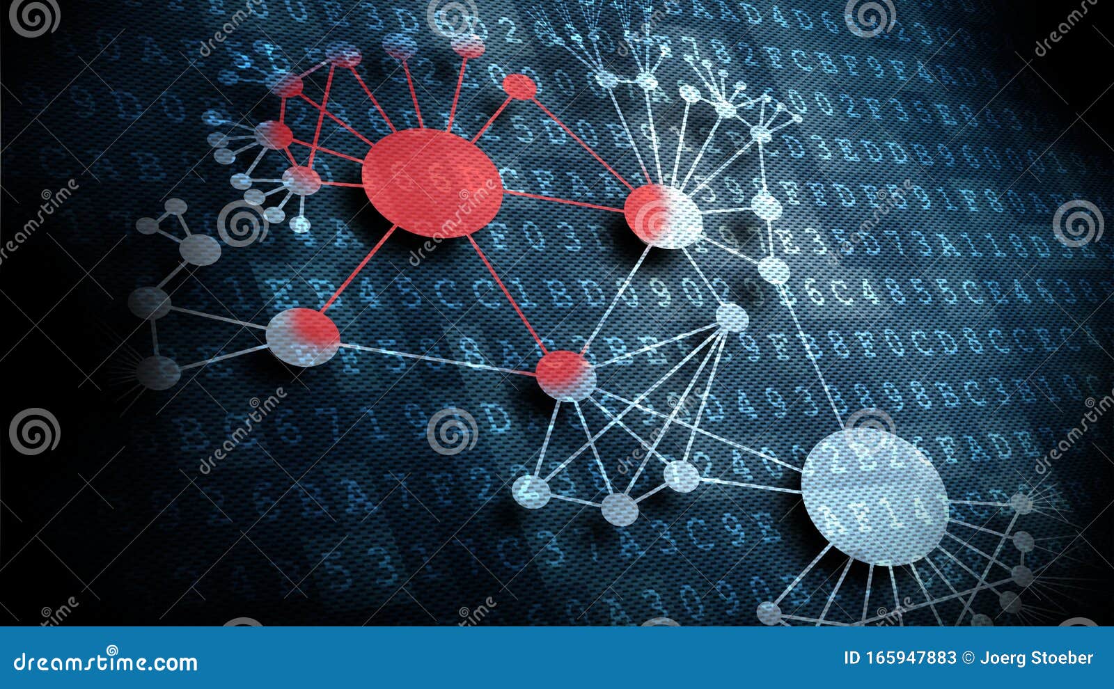 Virus Spreading Out in a Network Stock Image Image of graphic, business 165947883
