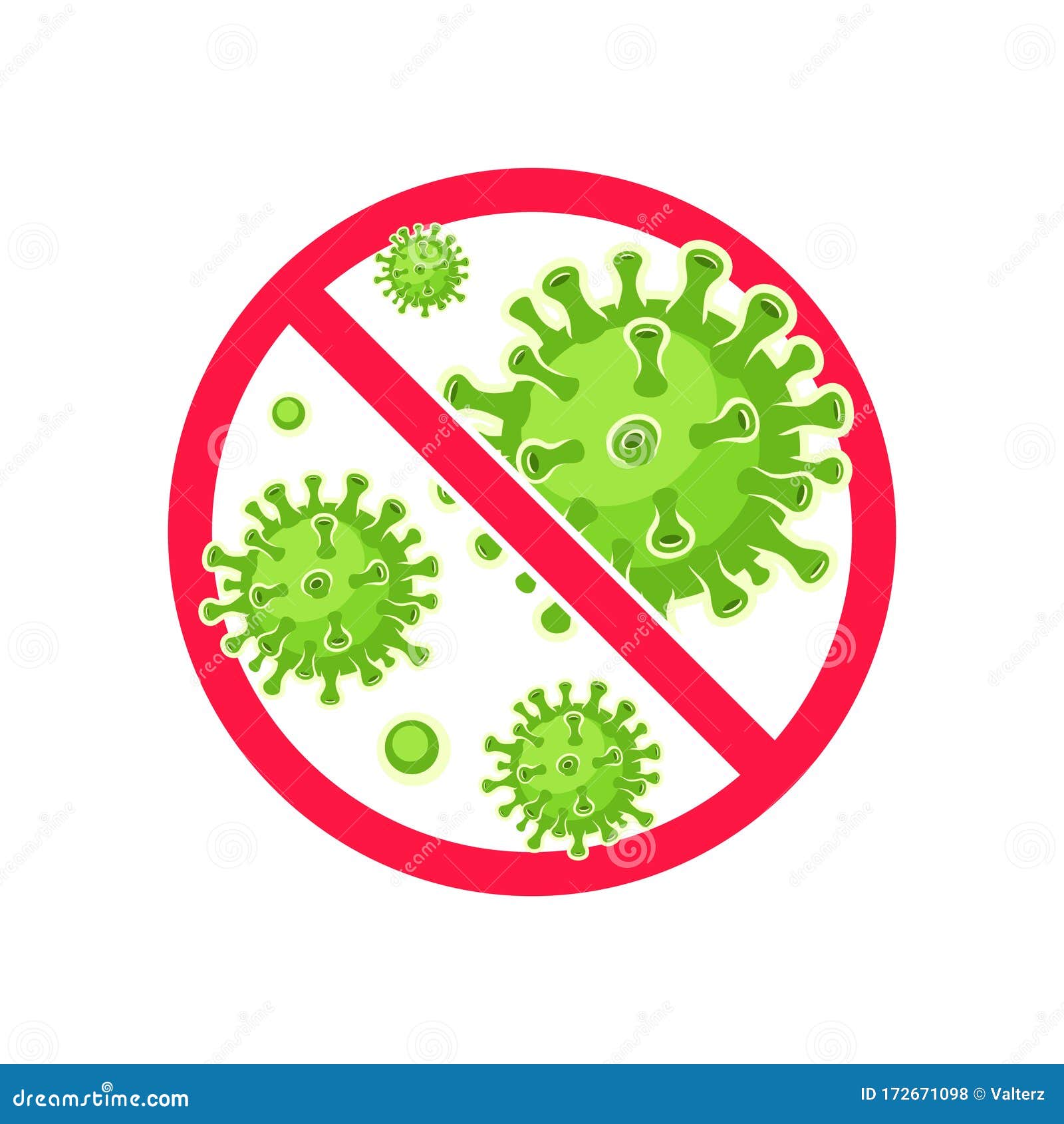 virus stop . virus protection. antibacterial and antiviral defence.  
