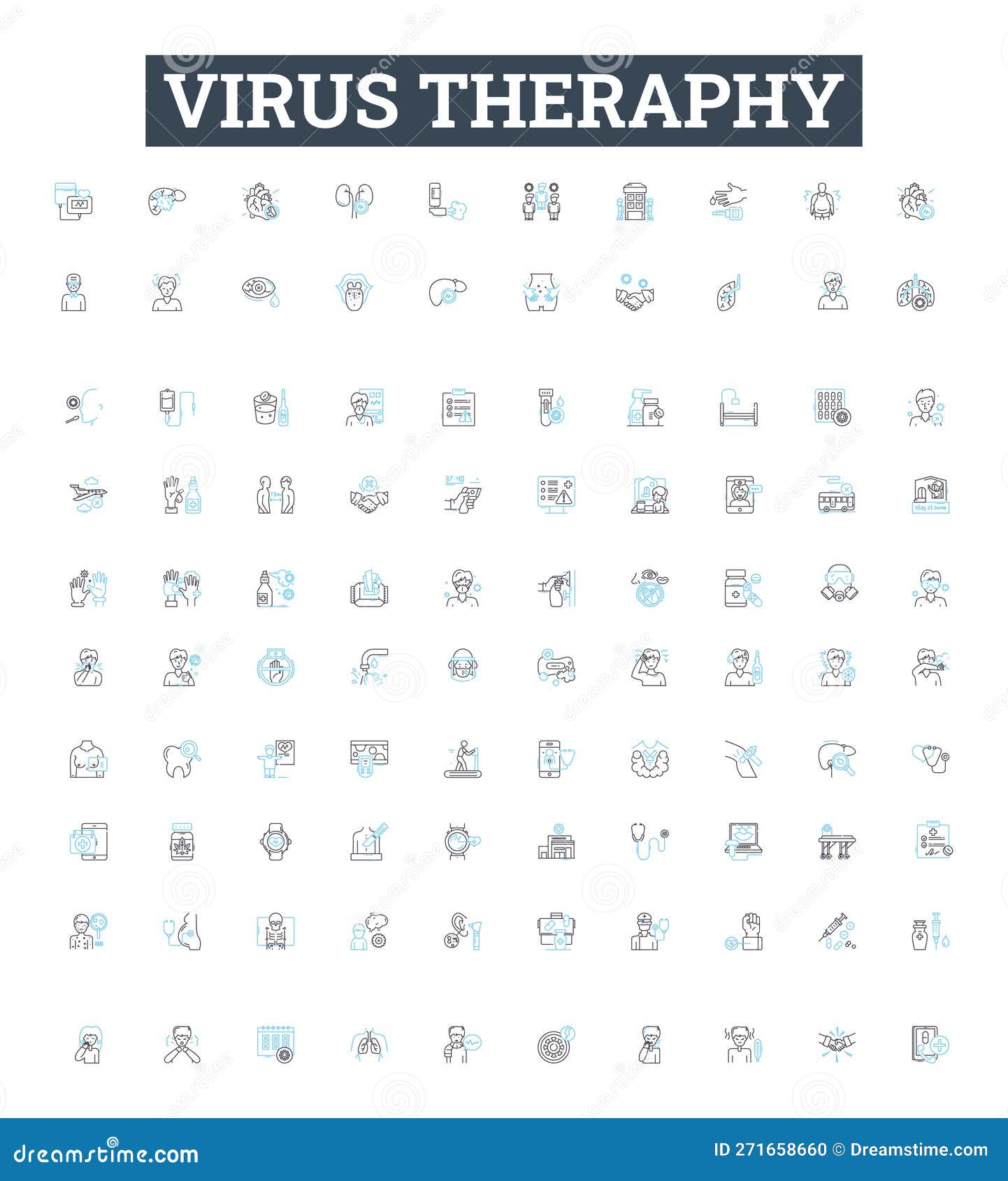 virus theraphy  line icons set. antiviral, viruscide, remedial, vaccine, bioinhibitor, prophylactic, syntropic