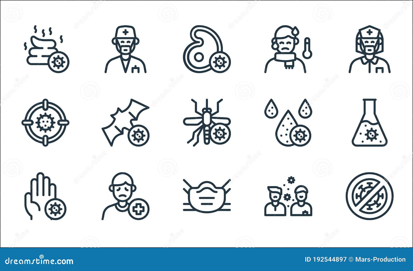 Virus Transmission Line Icons Linear Set Quality Vector Line Set Such As Banned Mask Hand Patient Target Blood Drop Fever Stock Vector Illustration Of Accuracy Meat