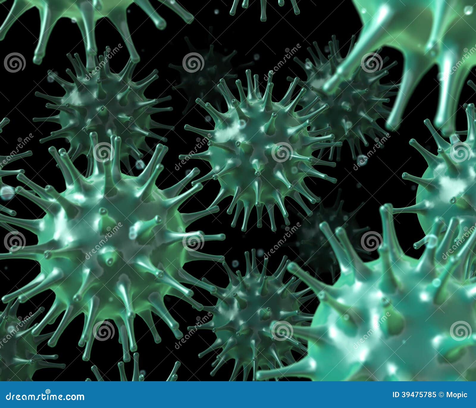 Viruses Inside The Human Body Stock Illustration - Image: 39475785