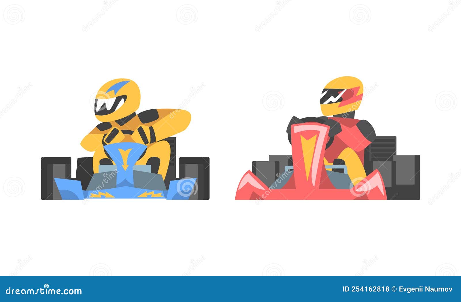Imagens vetoriais Desenho animado carro de corrida