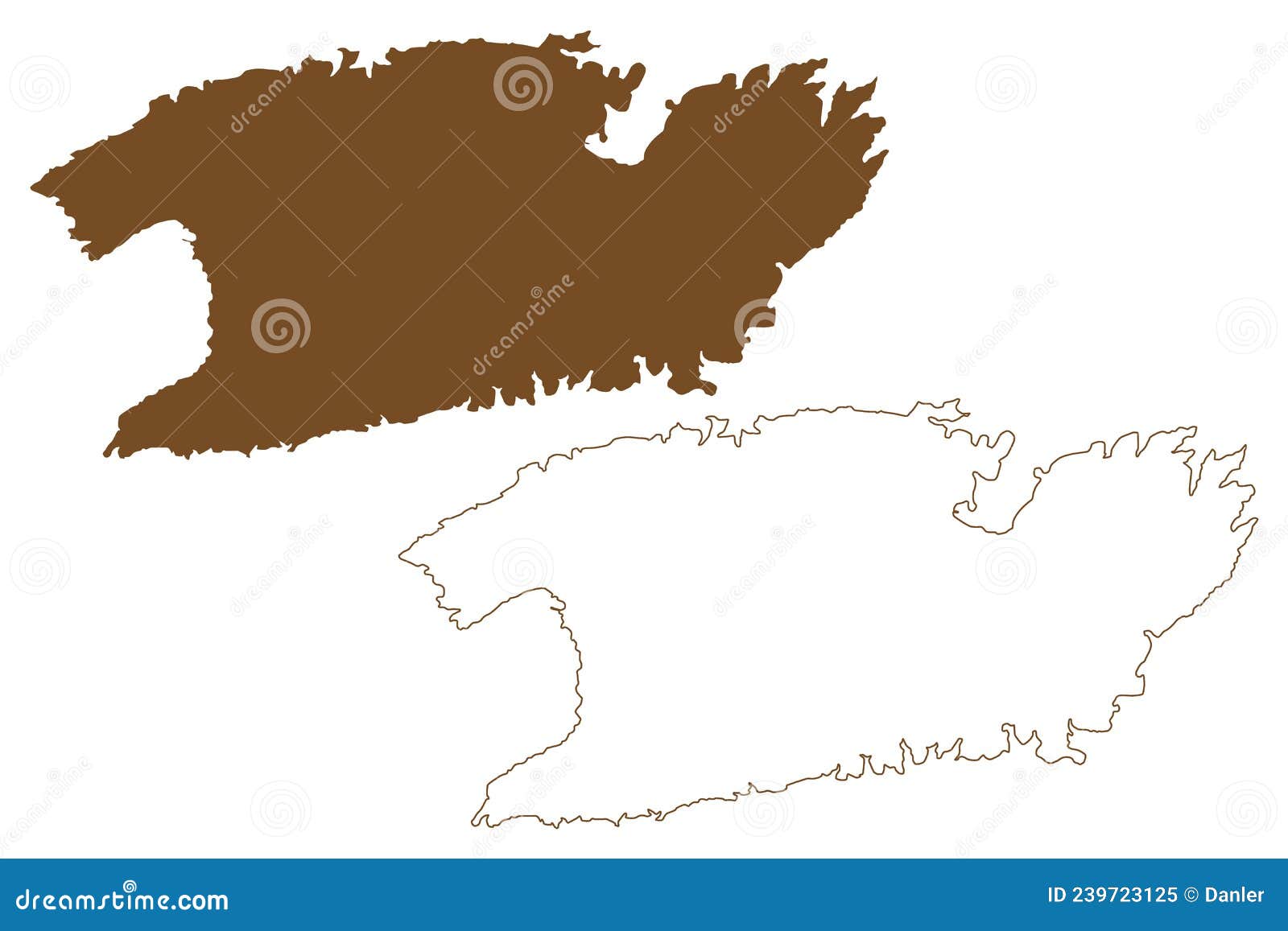 vis island republic of croatia, dalmatian archipielago, adriatic sea map  , scribble sketch vis map