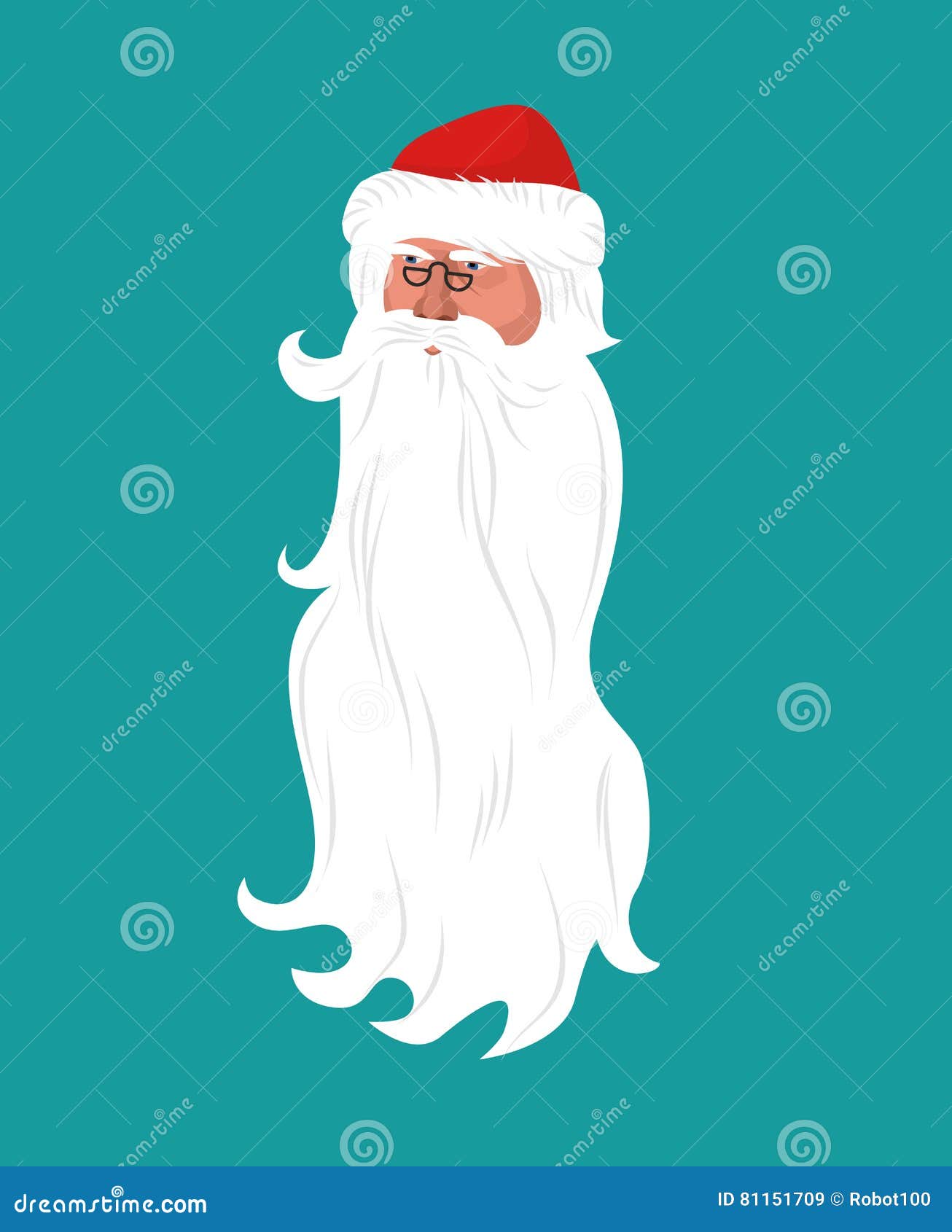 Barbe Père Noël Blanc
