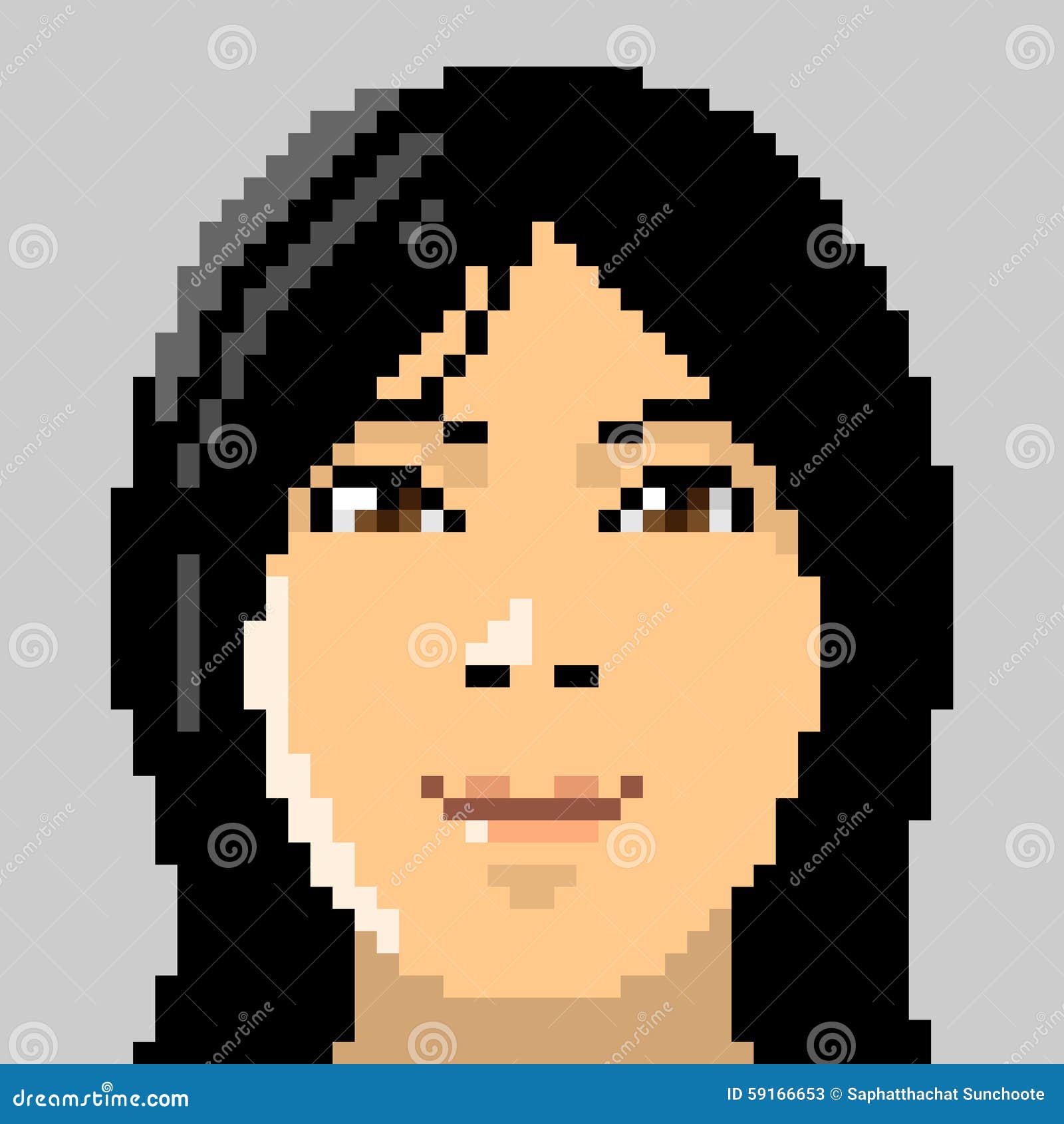 pixel art visage