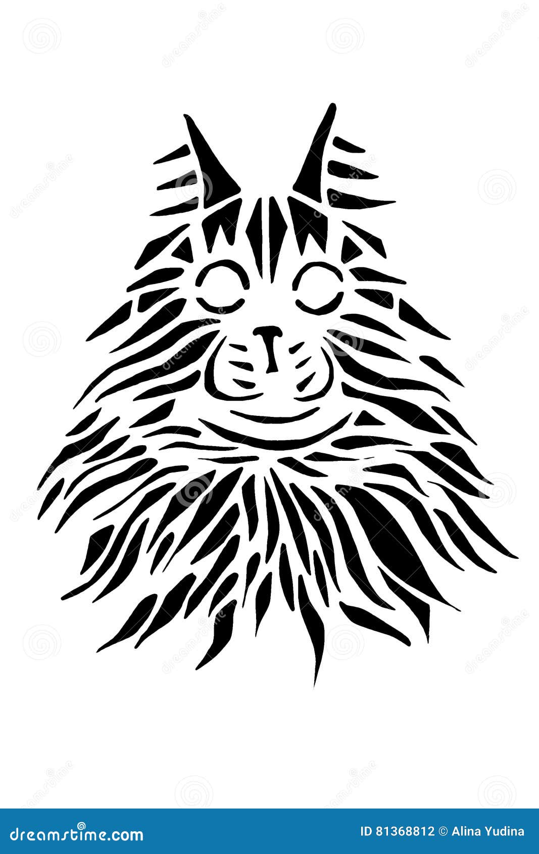 Visage Noir De Silhouette De Chat Maine Coon Sur Le Fond Blanc Illustration Stock Illustration Du Chaton Verticale Visage Noir De Silhouette De Chat Maine Coon Sur Le Fond Blanc Illustration Stock Illustration Du Chaton Verticale