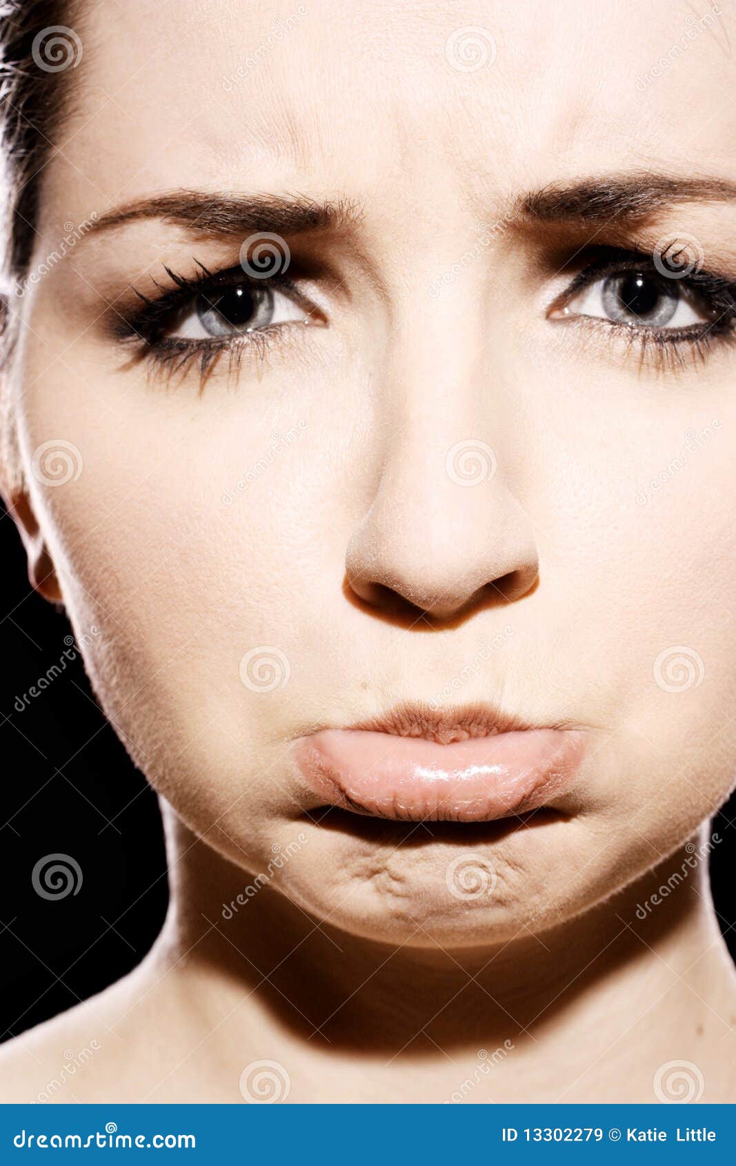 Visage Triste Image Stock Image Du Fond Dame Expression