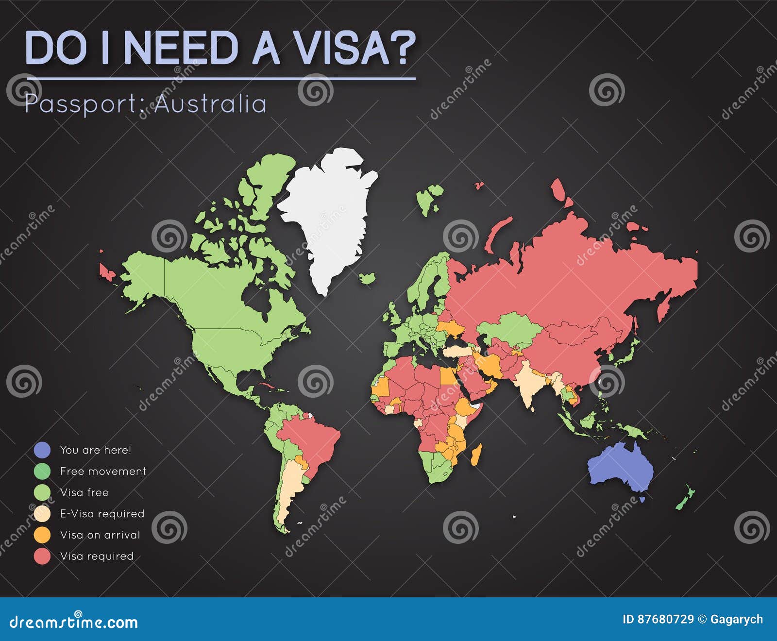 Visas Commonwealth of Australia. Stock Vector - of government, oceania: 87680729