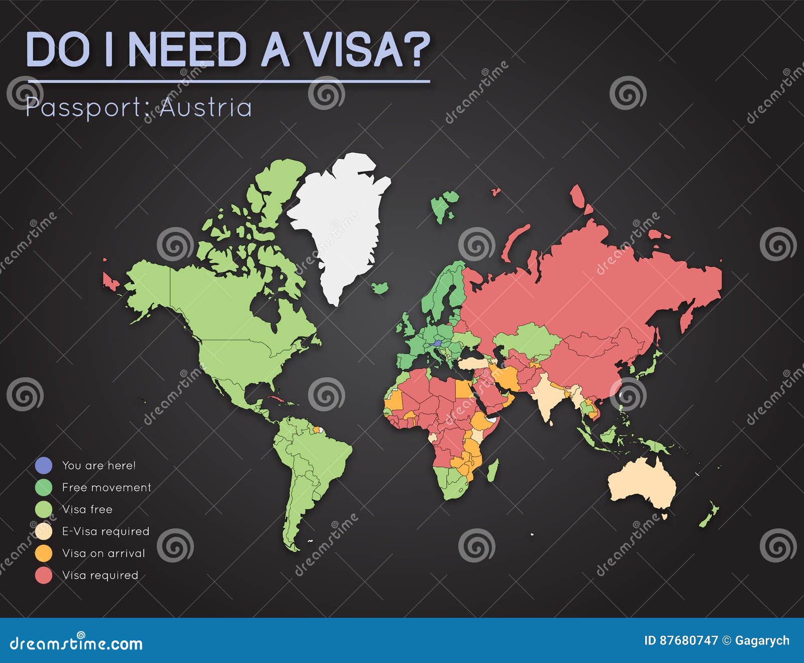 Visas Information For Republic Of Austria Stock Vector Illustration Of Consulate Republic 87680747