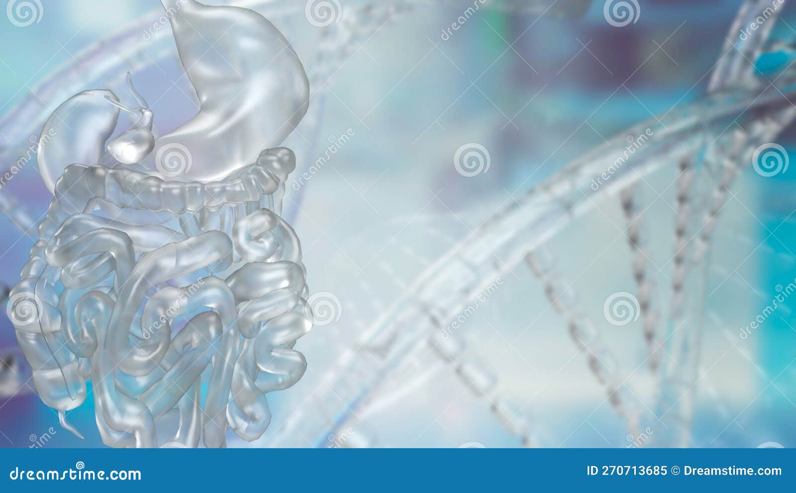 the viscera on sci background 3d rendering