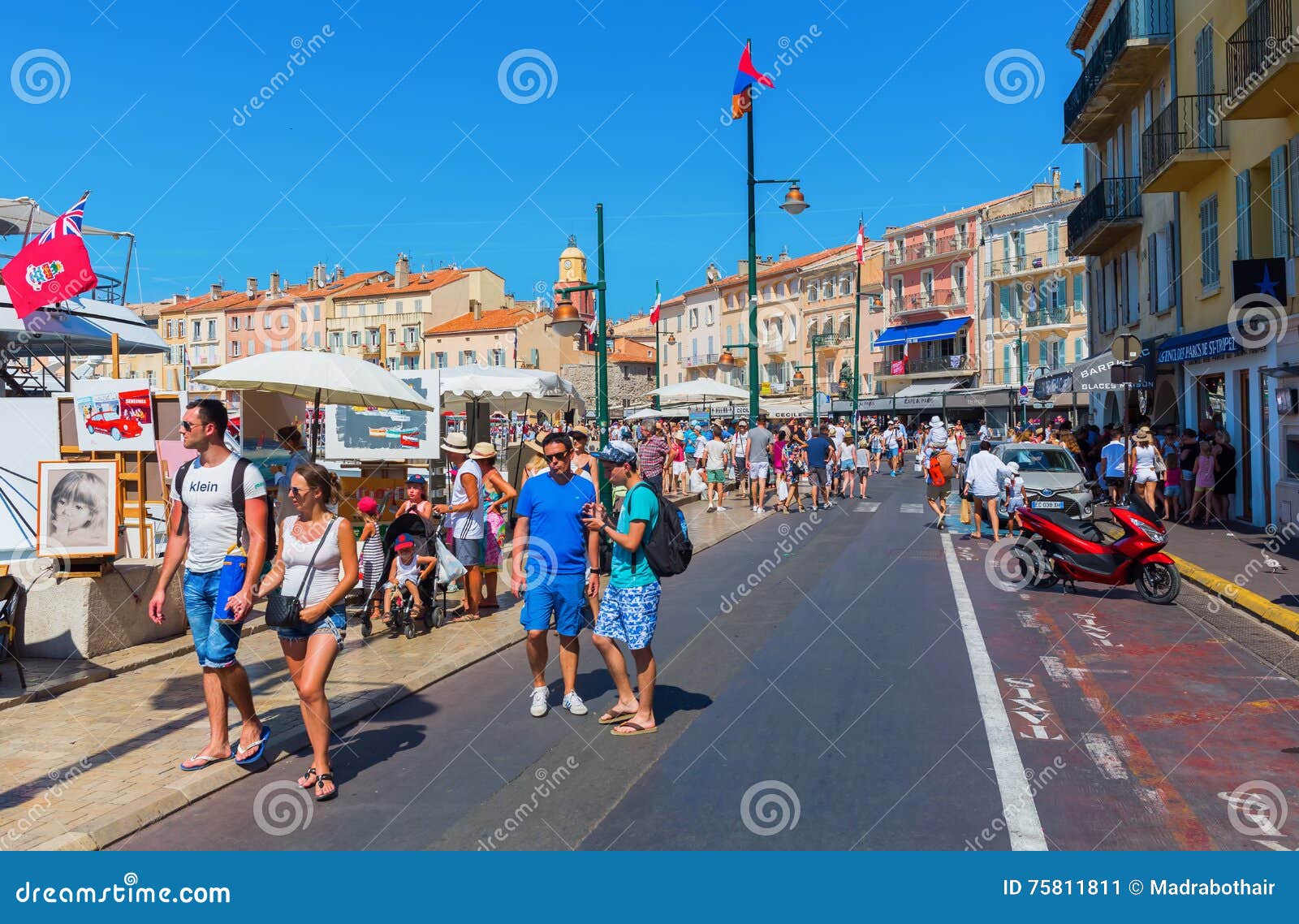 Visión En El Puerto De Saint Tropez, Francia Foto editorial - Imagen de ...