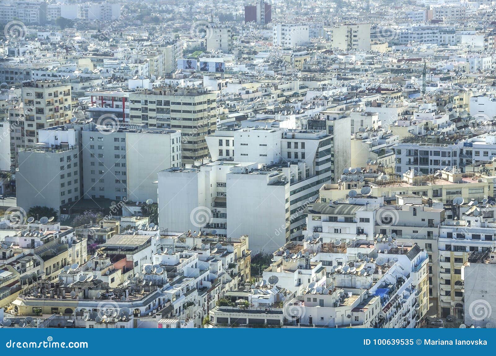 Visión Sobre La Ciudad De Casablanca, Marruecos Imagen de ...