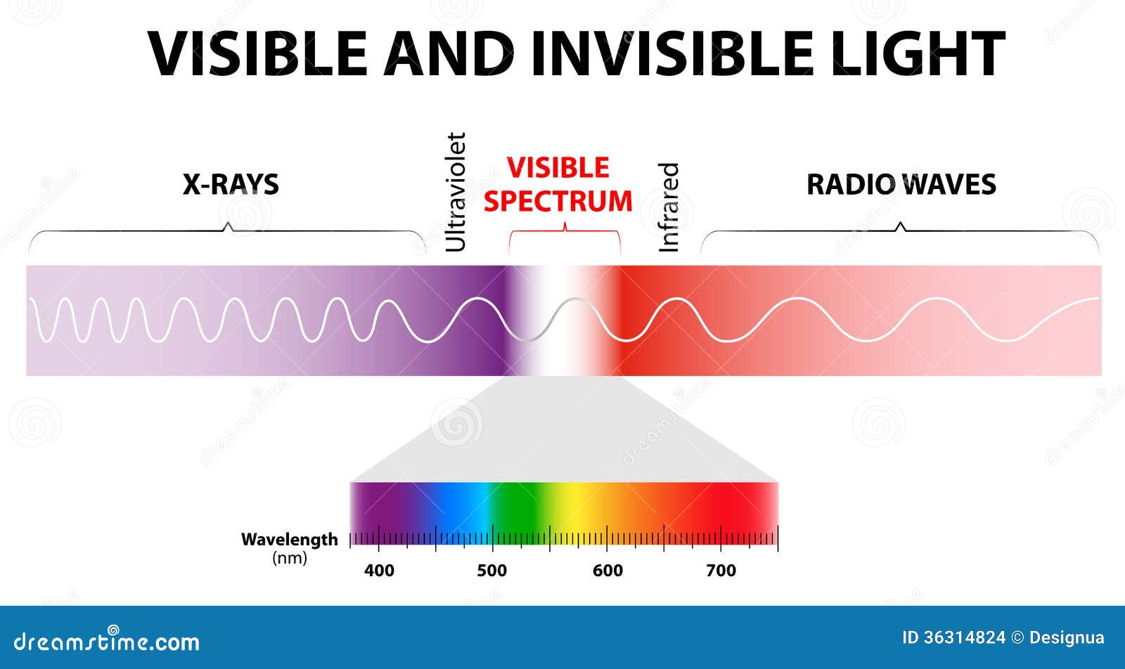 visible and invisible light