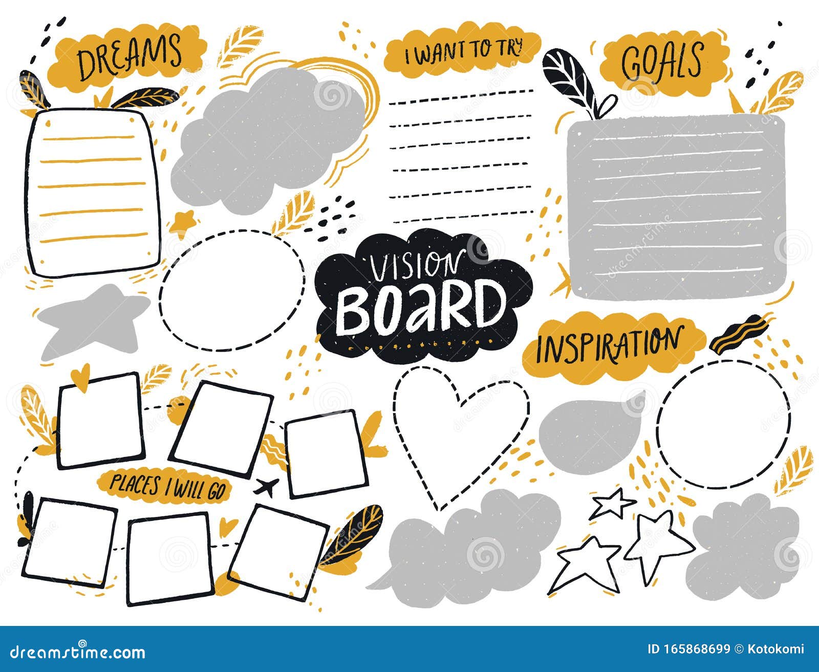 Vision Board Template Stock Illustrations 662 Vision Board Template Stock Illustrations Vectors Clipart Dreamstime