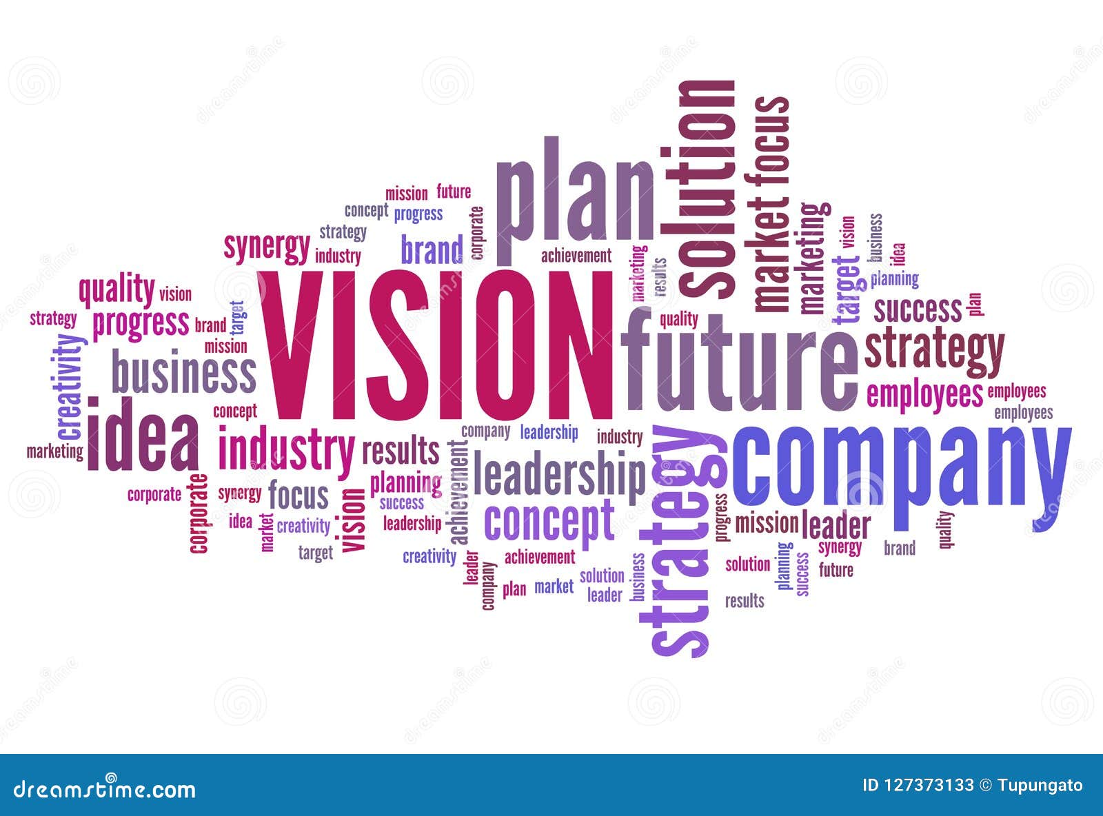 Vision in business stock illustration. Illustration of word 127373133