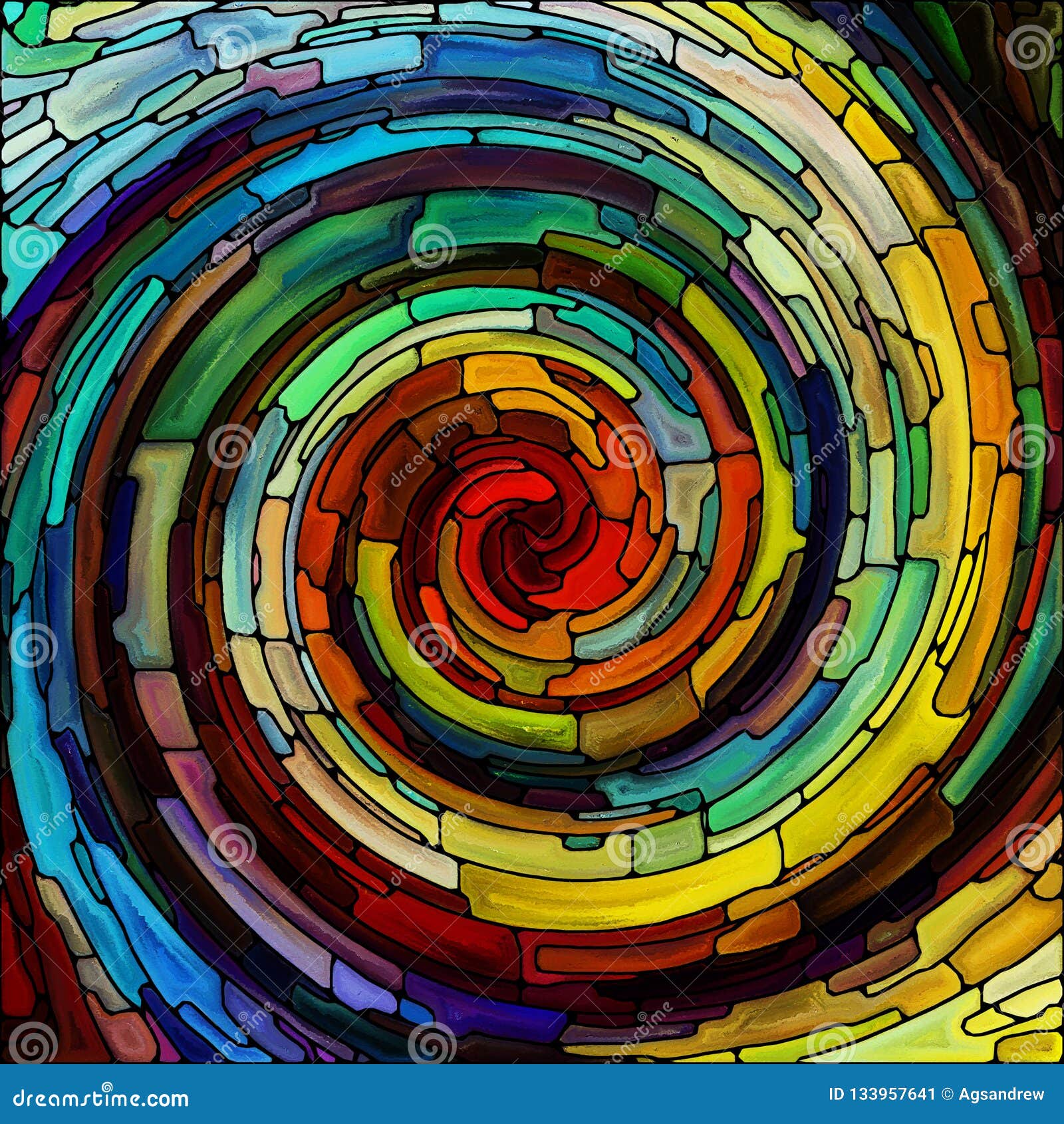 Vision De Couleur En Spirale Illustration Stock Illustration Du Decoratif Plombe