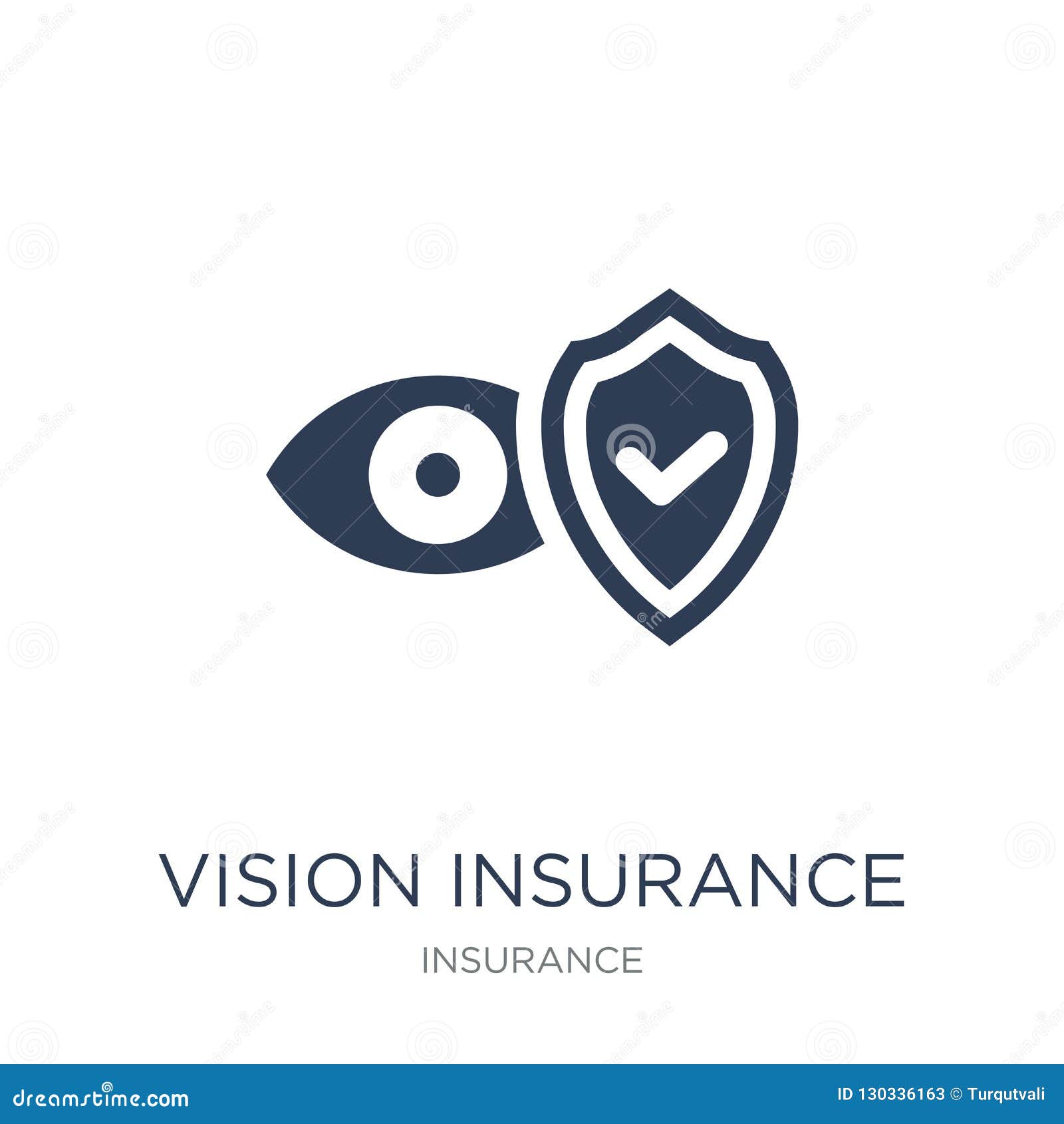 Vision Insurance Icon. Trendy Flat Vector Vision Insurance Icon Stock