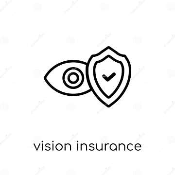 Vision Insurance Icon. Trendy Modern Flat Linear Vector Vision I Stock