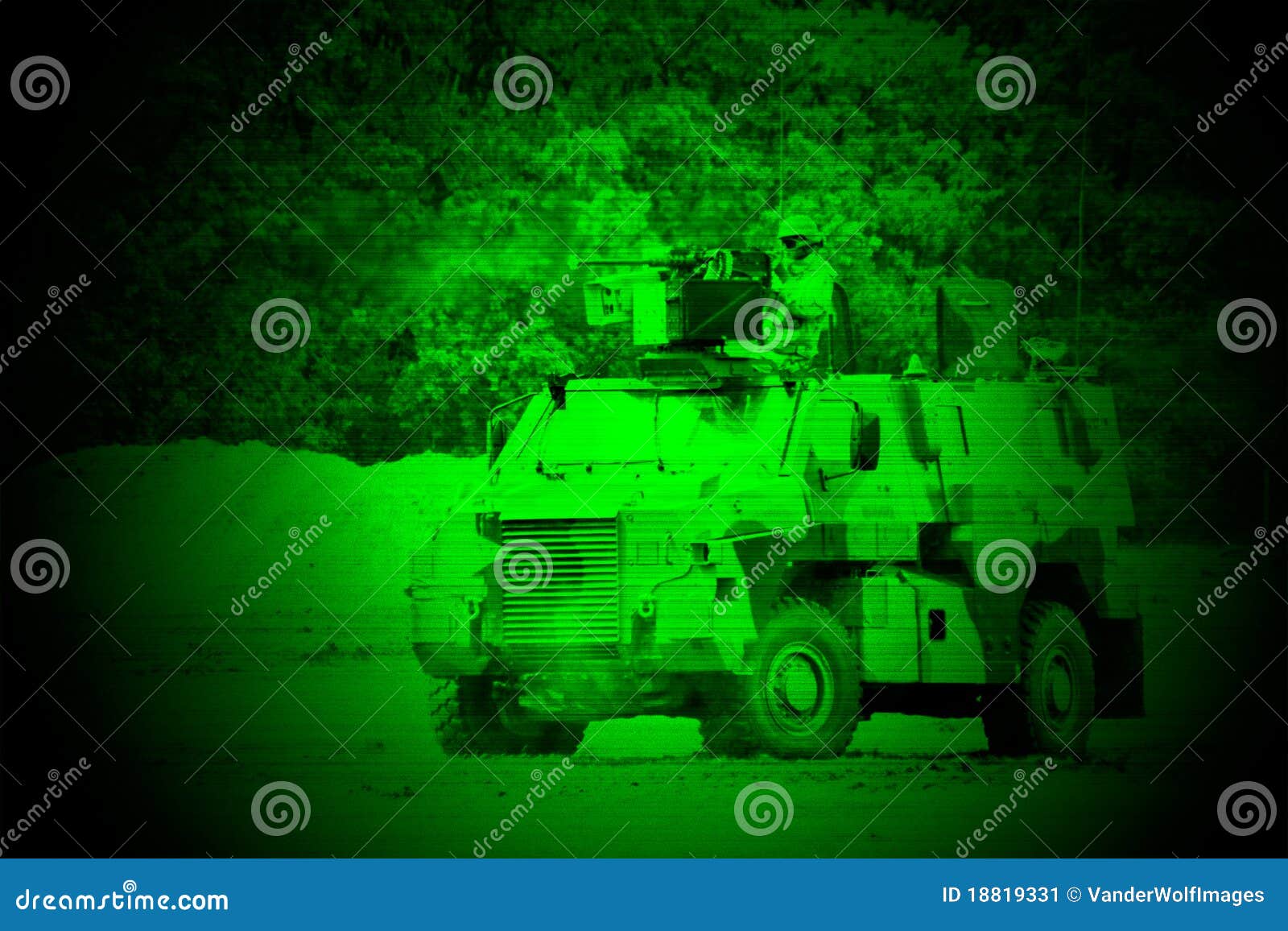 Vision nocturne militaire image stock. Image du camouflage - 18819331