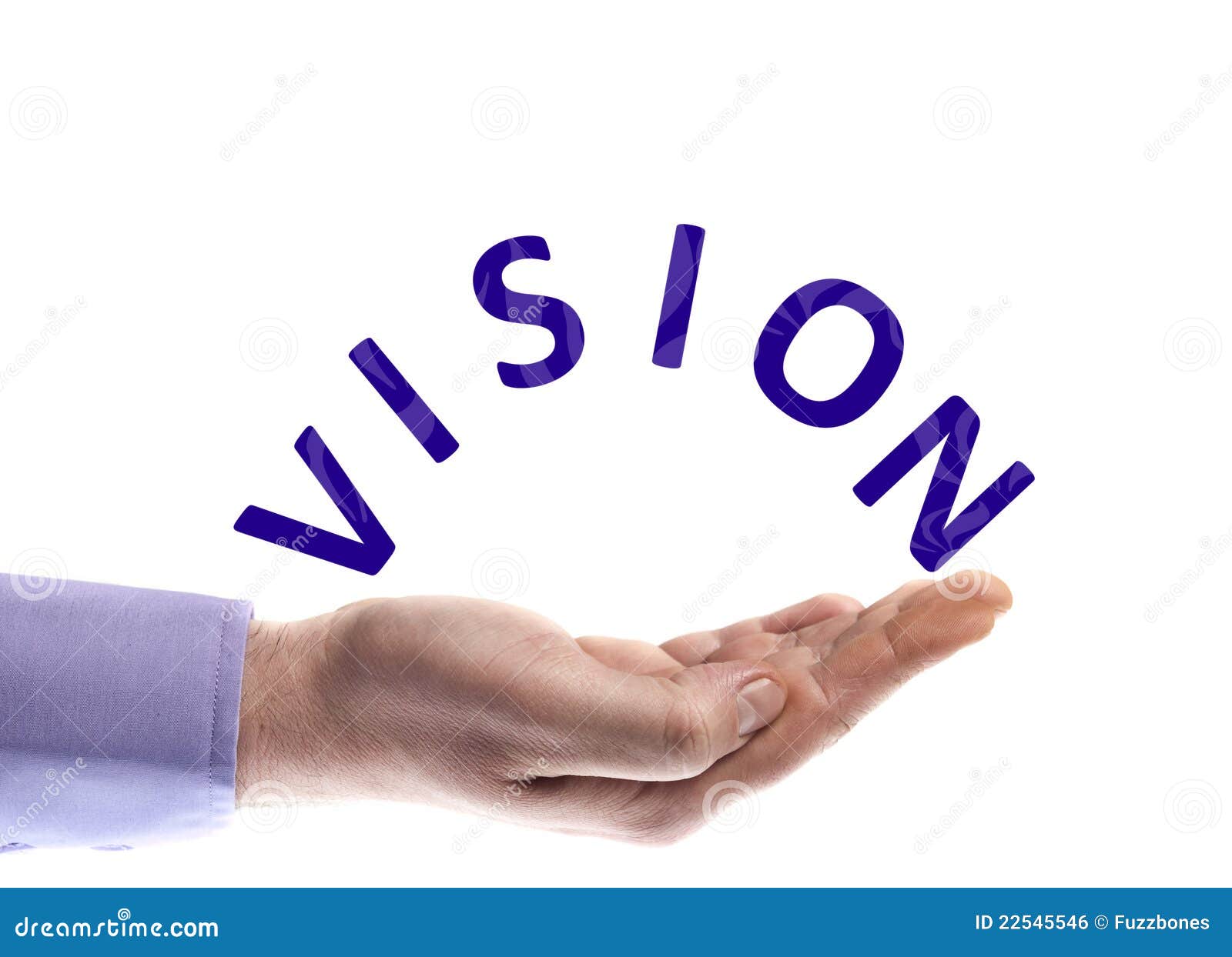 Vision word stock photo. Image of hold, holding, male 22545546