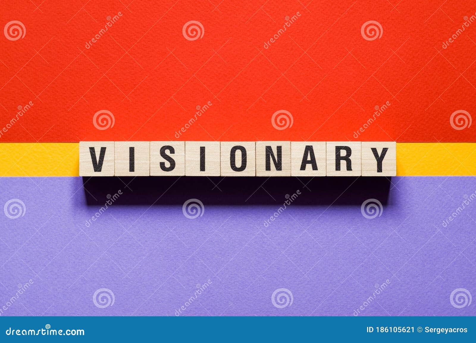 Visionary Word Concept on Cubes Stock Image Image of deep, innovative