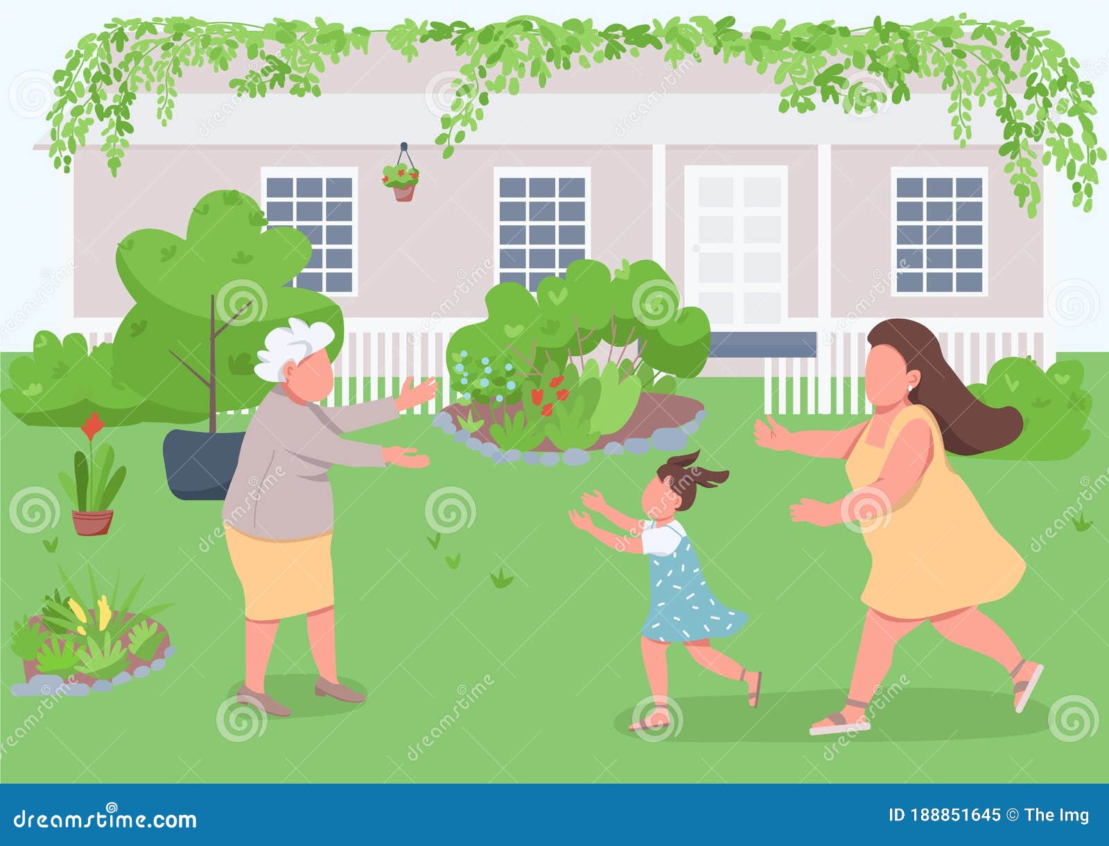 visit grandmother clipart