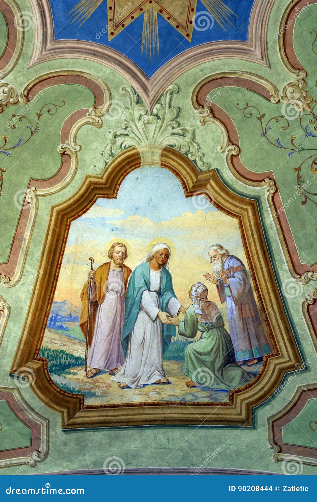 Visitation Of The Virgin Mary Stock Photo - Image of devotion, jesus: 90208444