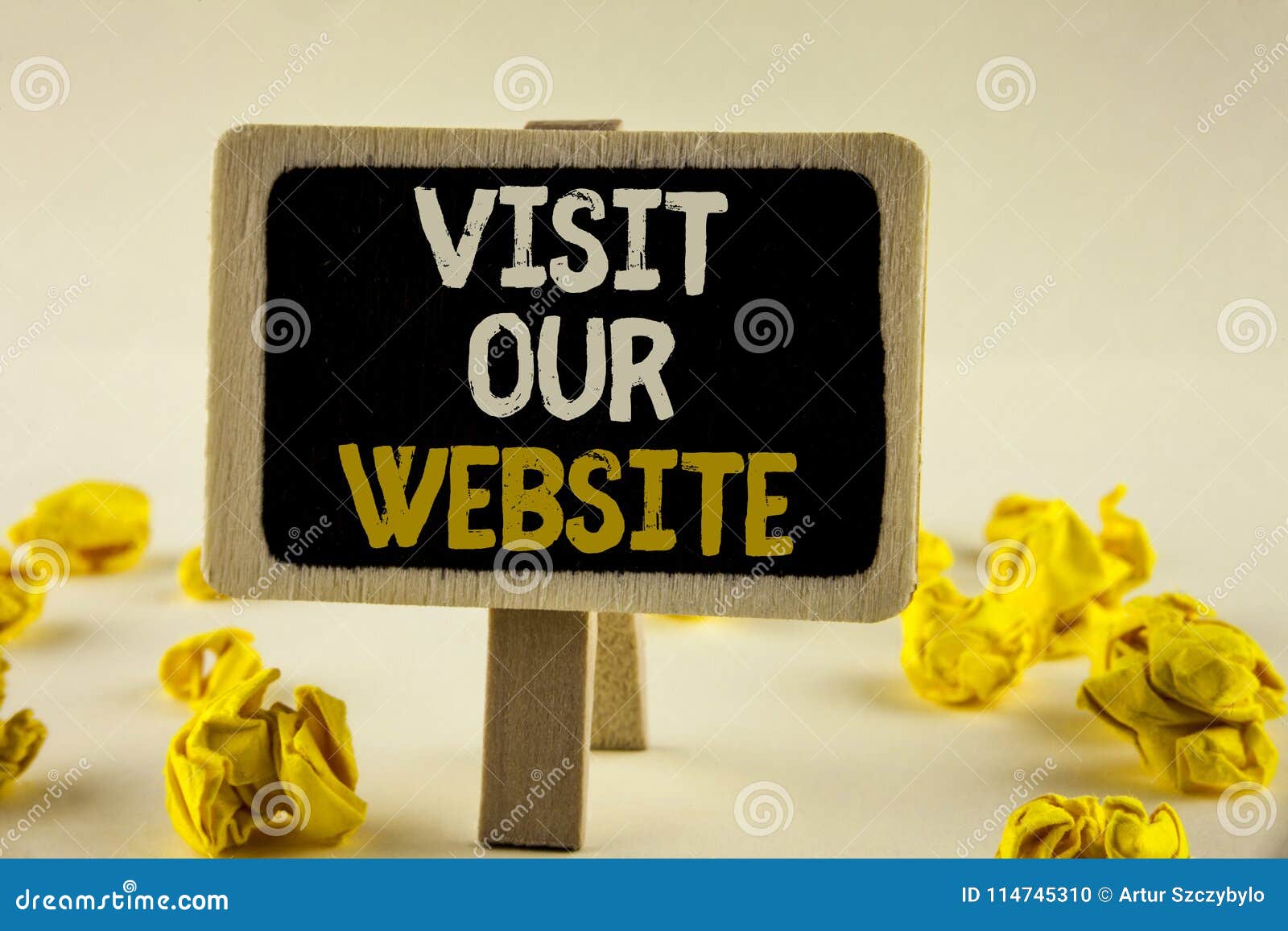 Visite Des Textes D Ecriture Notre Site Web Lien De Page Web De Montre D Invitation De Signification De Concept A L Internet De B Photo Stock Image Du Montre Concept