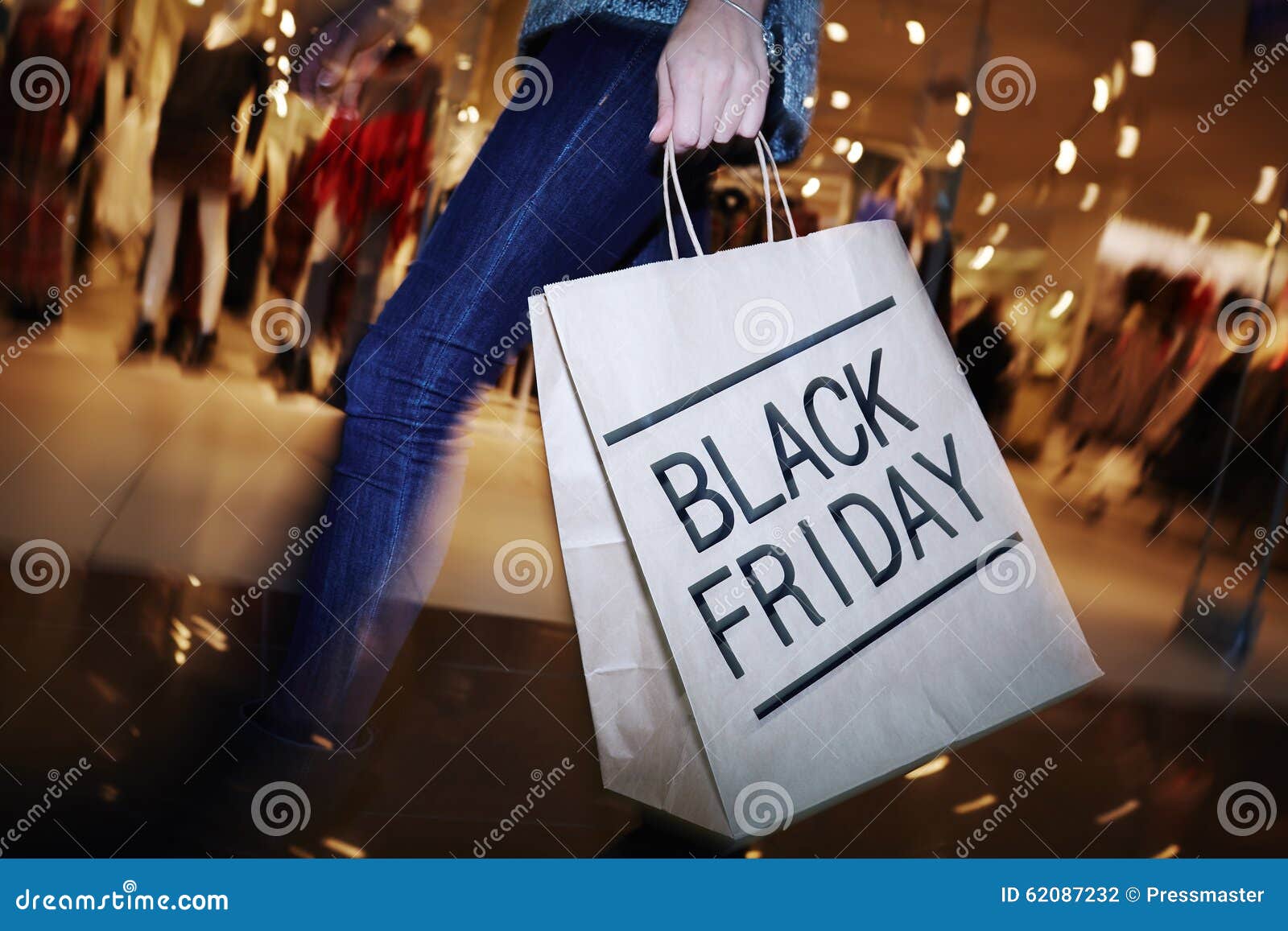 Visiting Mall on Black Friday Stock Photo - Image of shopper, customer ...