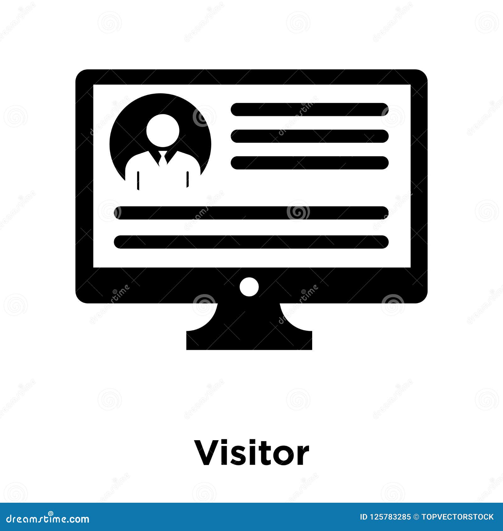 Visitor Icon Vector Isolated On White Background Logo Concept O Stock visitor-icon-vector-isolated-on-white-background-logo-concept-o-stock