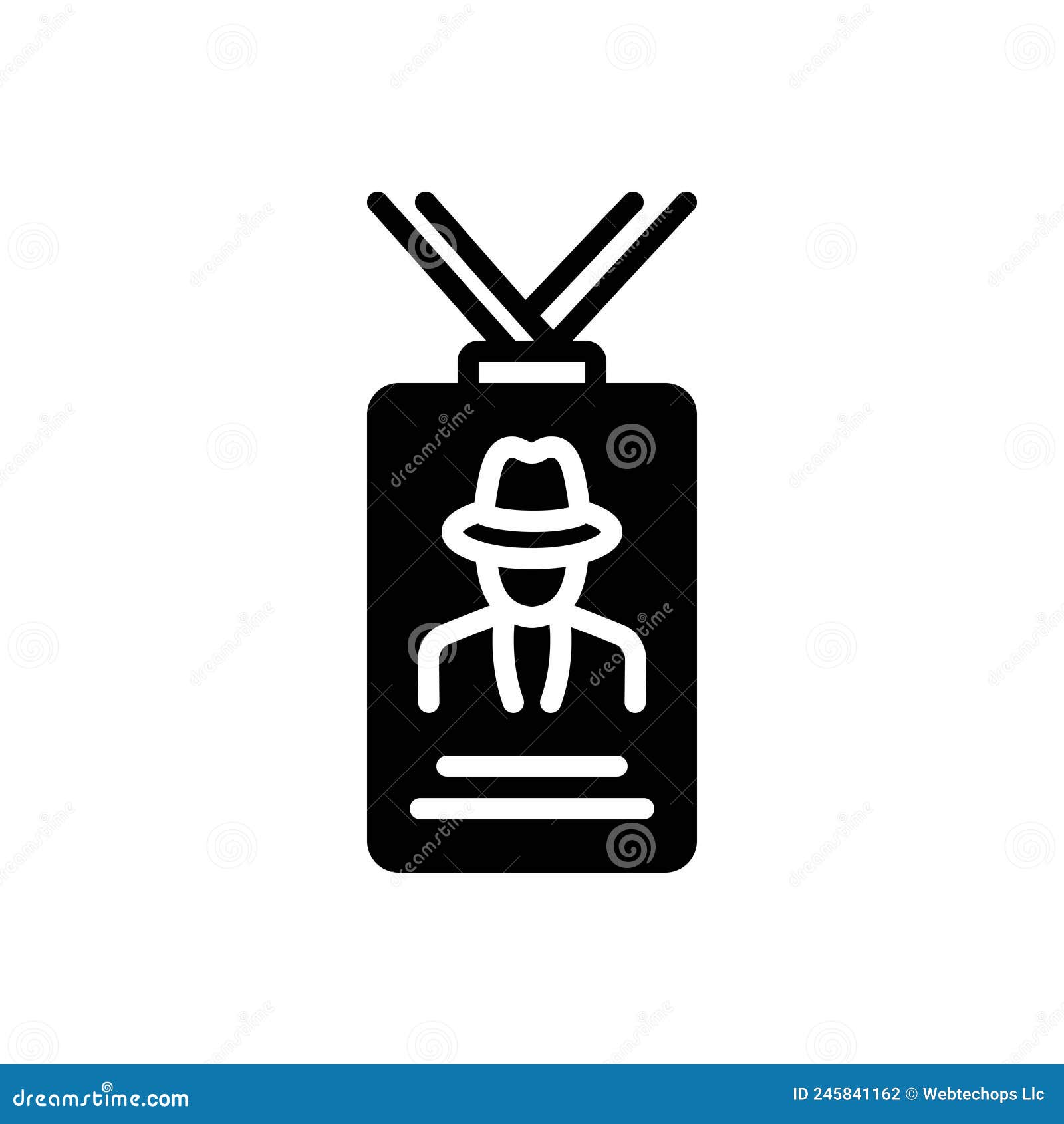 black solid icon for visitor, comer and visitant