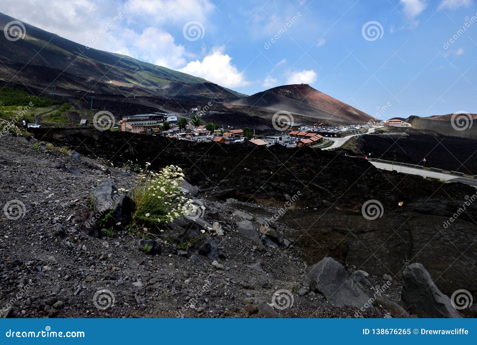 The Visitors Centre on Mount Etna Editorial Image Image of blue, lava