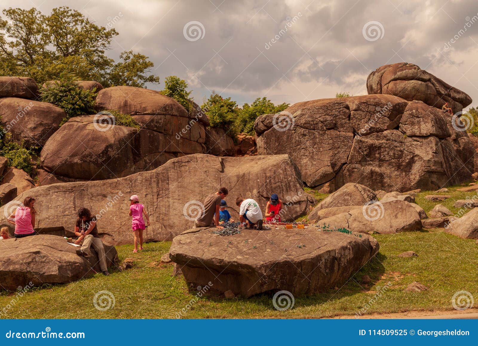 Tour Map of the Devil's Den on the Gettysburg battlefield