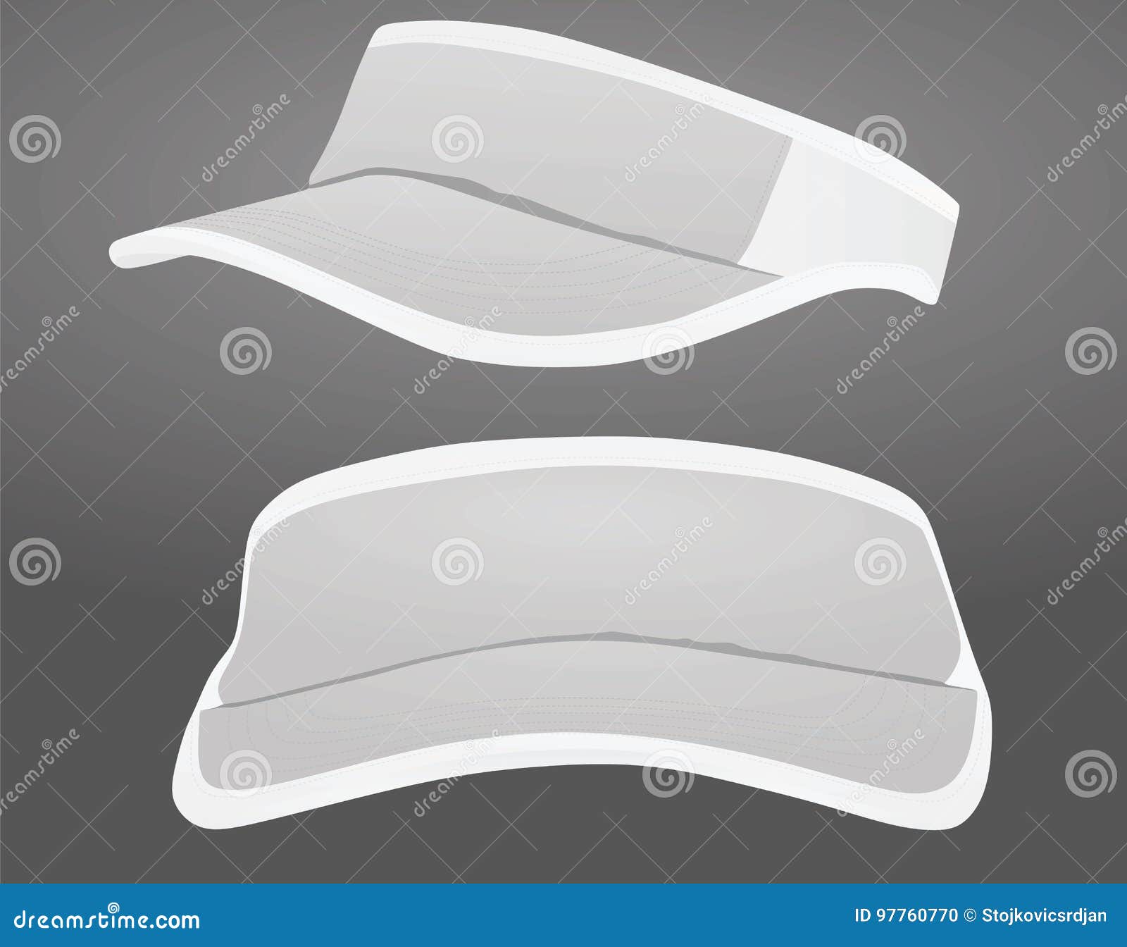Visor cap stock vector. Illustration of collection, design 97760770
