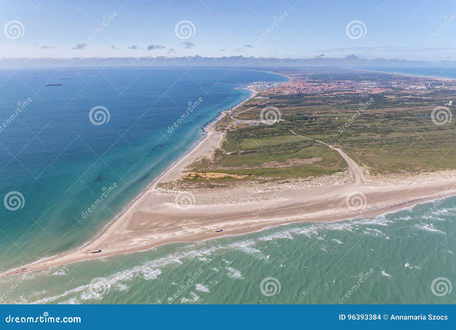 Vista Aerea Di Greenen Danimarca Fotografia Stock