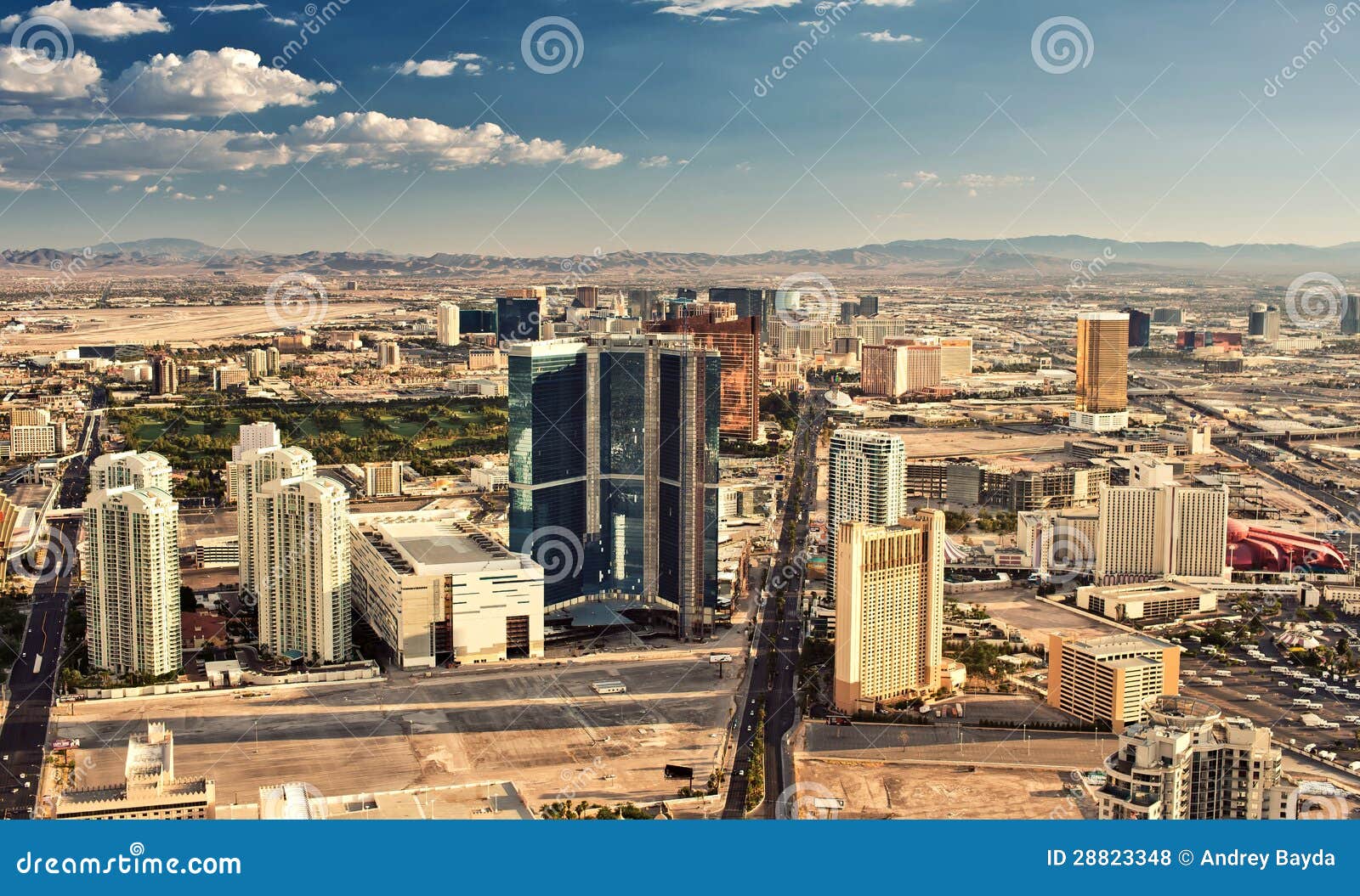 Vista aerea di Las Vegas fotografia stock editoriale. Immagine di