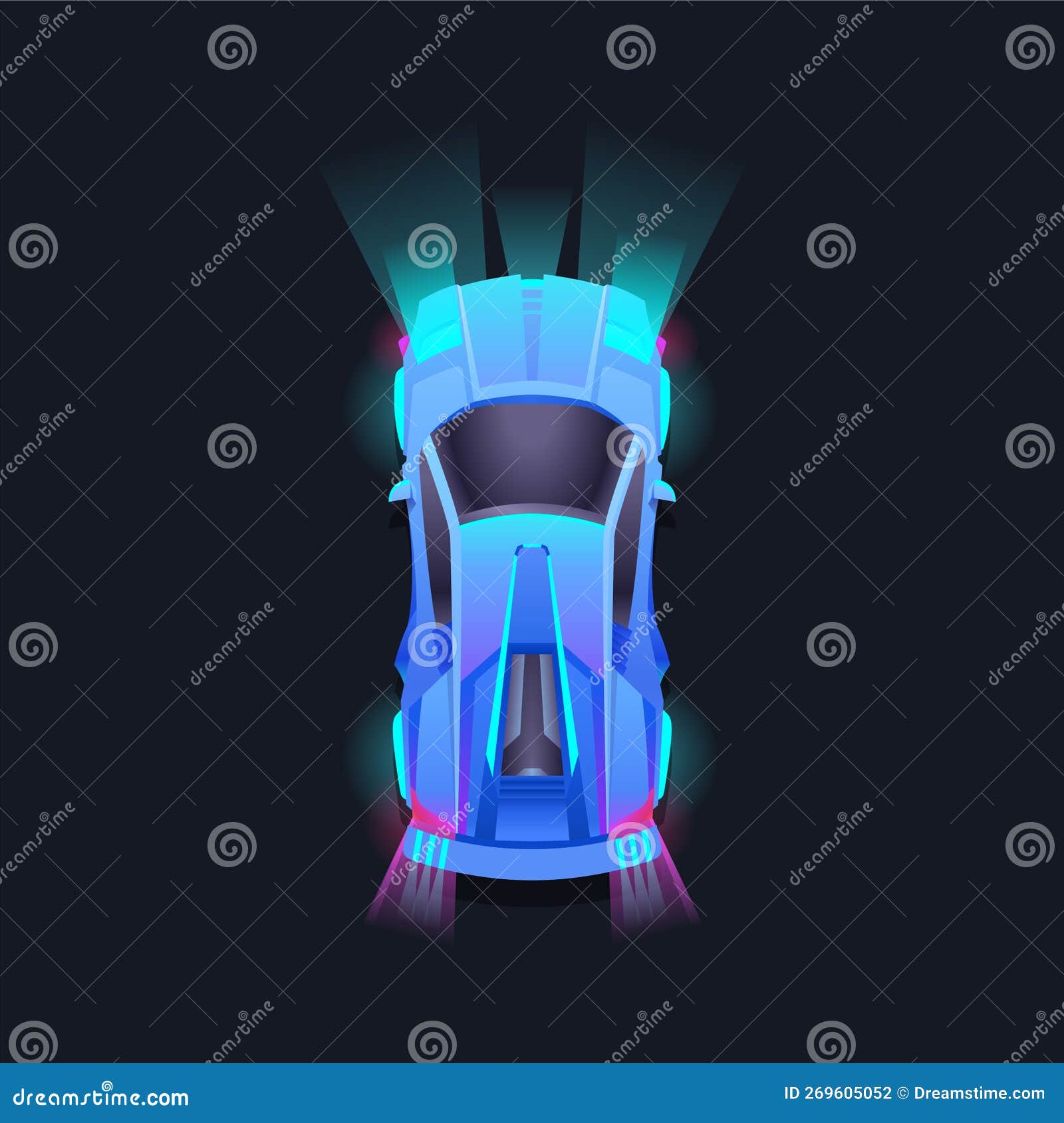 Conjunto de design de carro de corrida