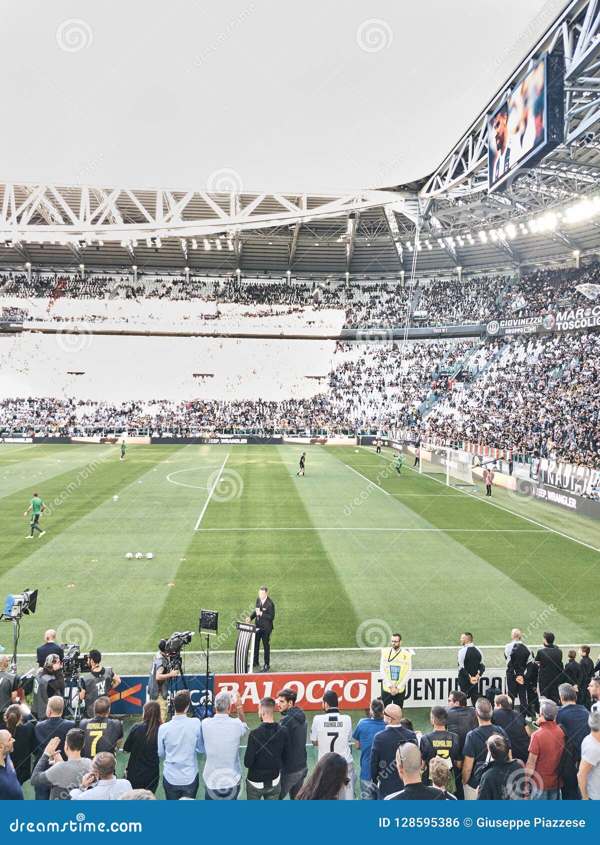 Vista Del Estadio De Allianz El Campo Del Hogar De Juventus